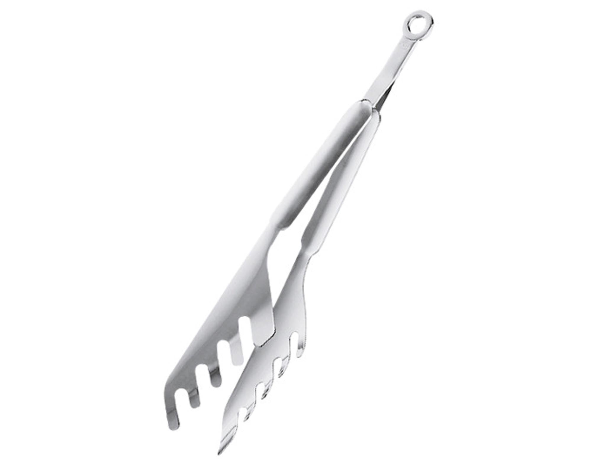 Entdecken Sie die RÖSLE Spaghettizange 30 cm – ideal zum Servieren von Spaghetti, aus hochwertigem Edelstahl, spülmaschinenfest und ergonomisch gestaltet.