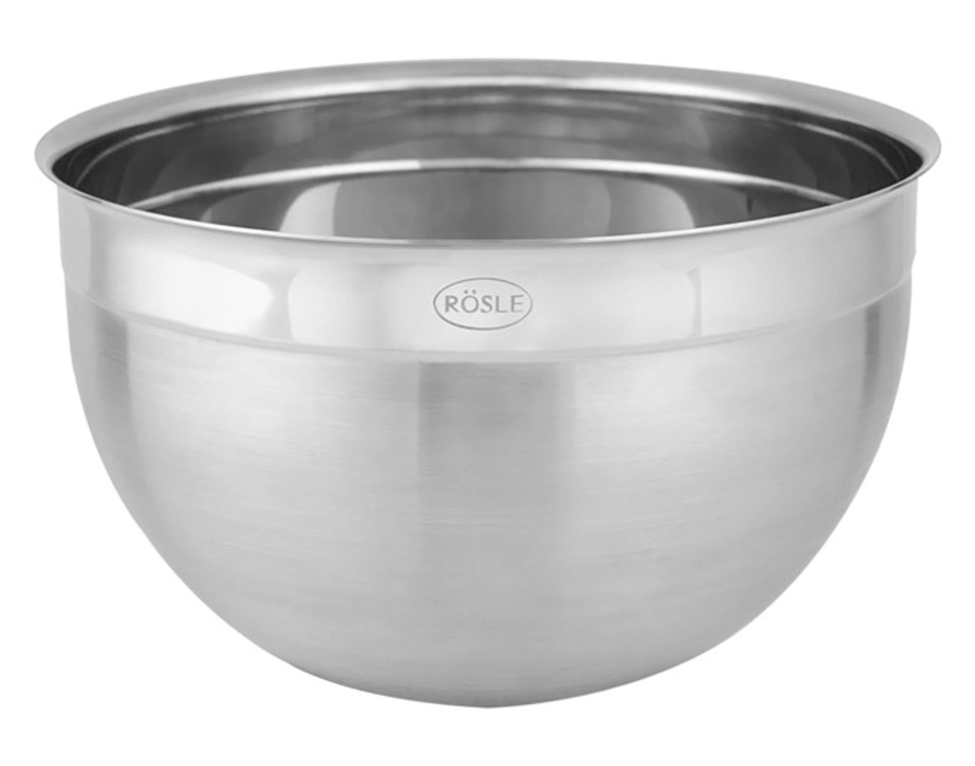 Entdecken Sie die RÖSLE Schüssel hoch 3.1 l aus Edelstahl. Ideal zum Mischen, Servieren und Aufbewahren. Spülmaschinenfest und langlebig.