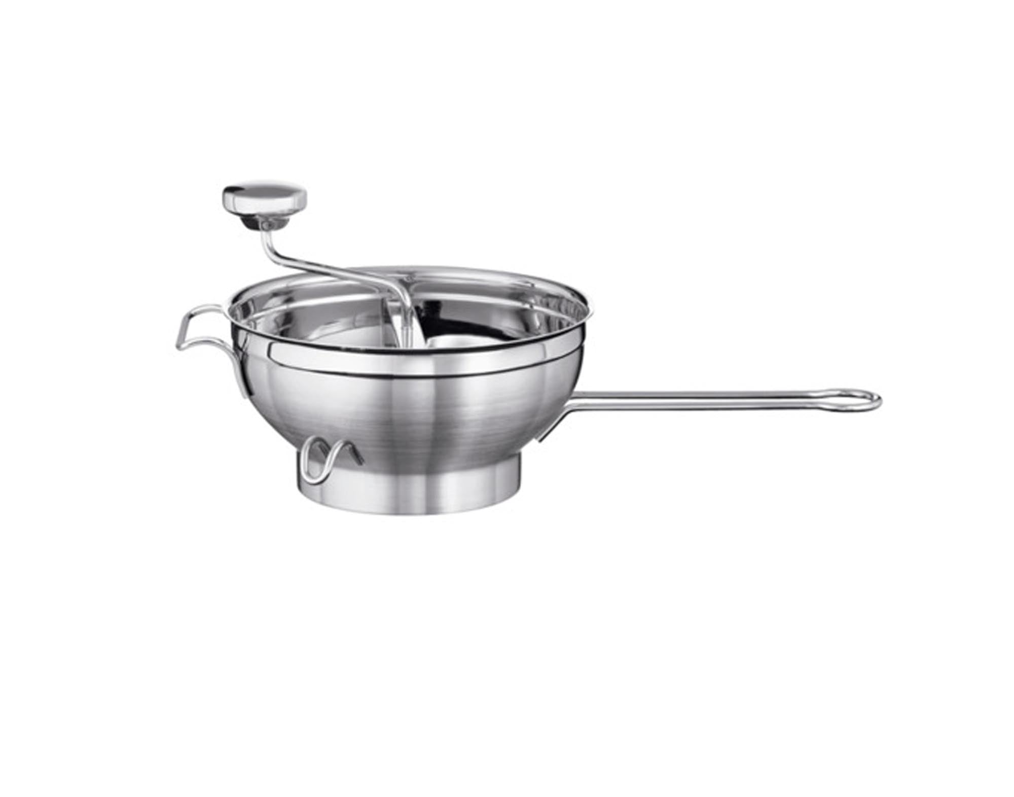 Hochwertiges RÖSLE Passiergerät ø 22 cm: Edelstahl, ergonomisch, spülmaschinenfest. Perfekt für Suppen, Saucen, Pürees.