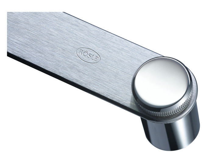 Die RÖSLE Wandbefestigung ø 2.2 cm sorgt für eine sichere und platzsparende Aufbewahrung Ihrer Küchenutensilien. Ideal für Normleisten!