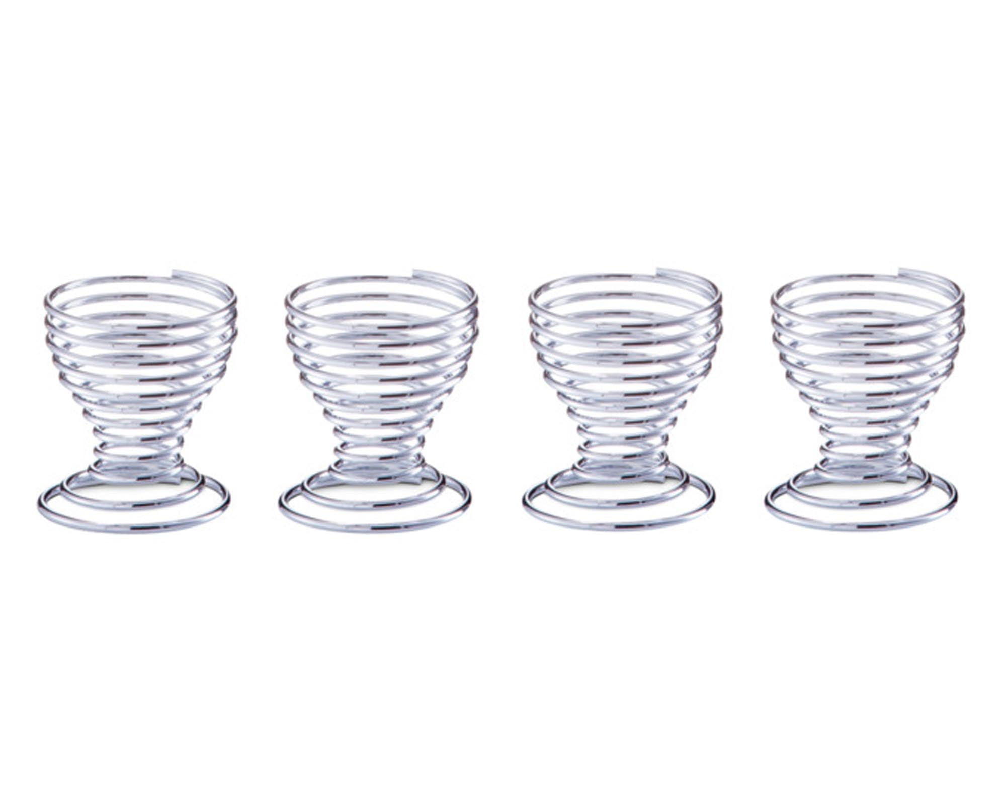 Entdecken Sie die eleganten ZELLER Eierbecher Spirale im 4er Set. Ideal für weichgekochte Eier, pflegeleicht und stilvoll für jeden Anlass.