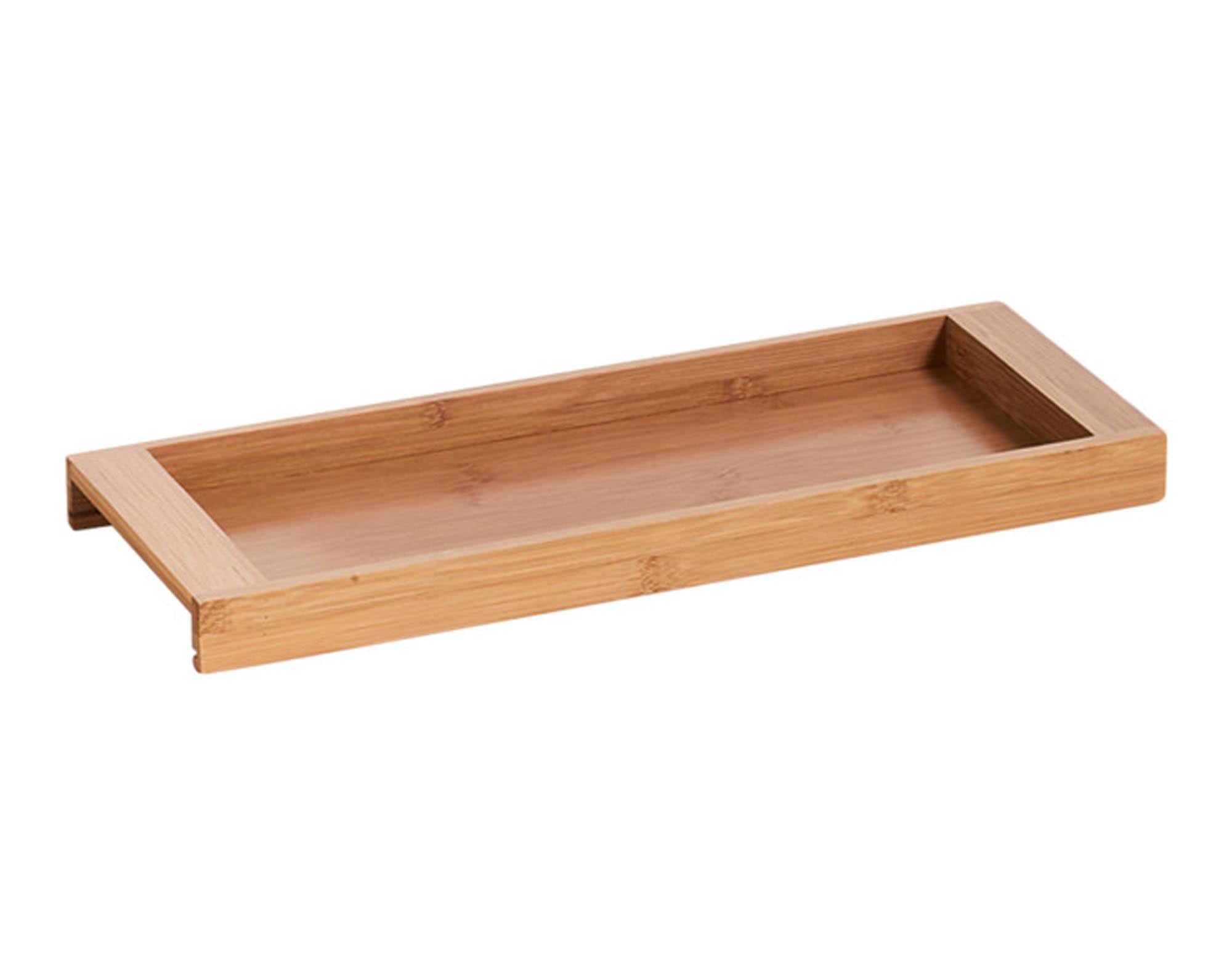 Entdecken Sie die ZELLER Ablage Bamboo 40x15x3 cm – stilvoll, nachhaltig und vielseitig für Küche, Wohnzimmer und Badezimmer. Ideal für Ordnung und Dekoration.