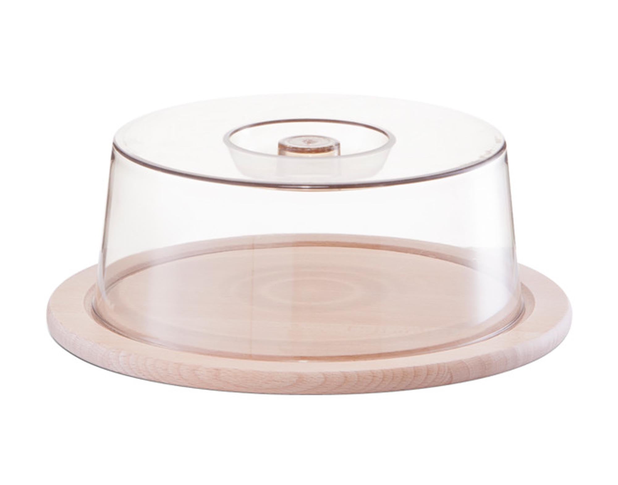 Entdecken Sie die ZELLER Käseglocke Buche (ø 23x8 cm) – stilvoll, funktional und ideal für die Präsentation Ihrer Käsesorten.