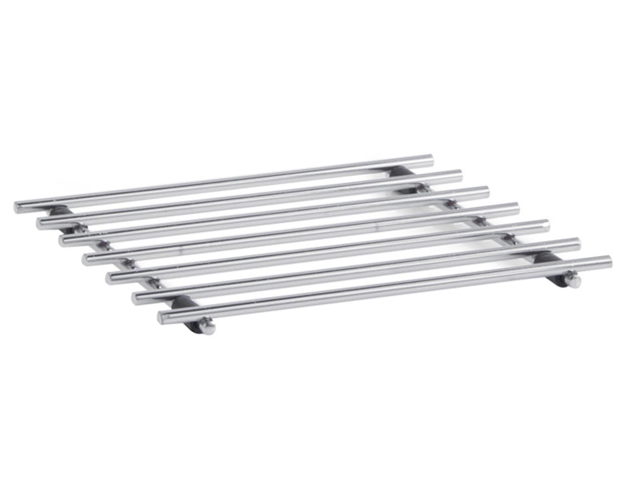 Entdecken Sie den eleganten ZELLER Topfuntersatz verchromt (25x25 cm) – der perfekte Pfannenuntersetzer für Ihre Küche. Hitzebeständig, langlebig und stilvoll!