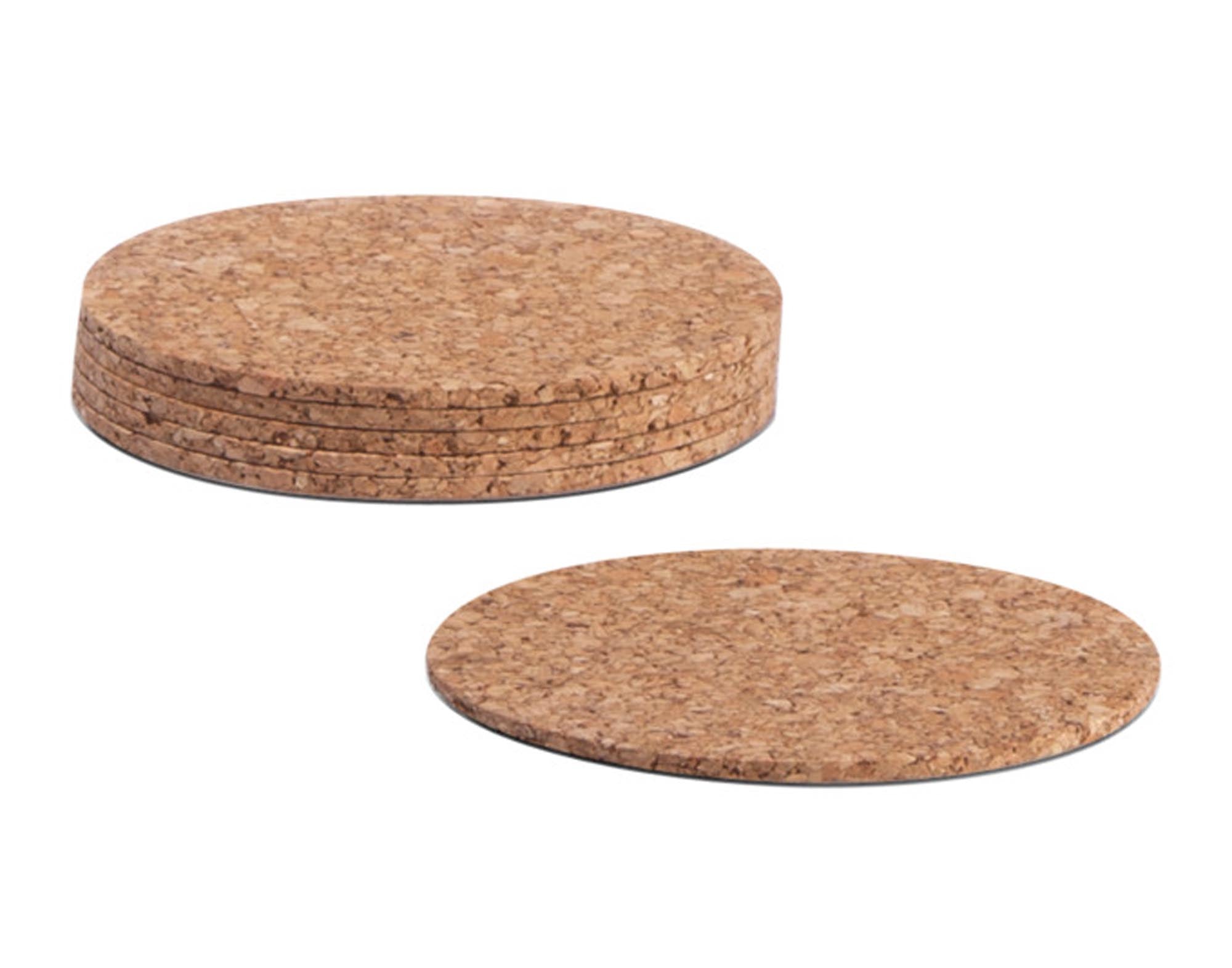 Entdecken Sie die ZELLER Untersätze aus Kork (6 Stück, ø 9.5 cm) – idealer Schutz für Ihre Oberflächen, umweltfreundlich und ästhetisch.