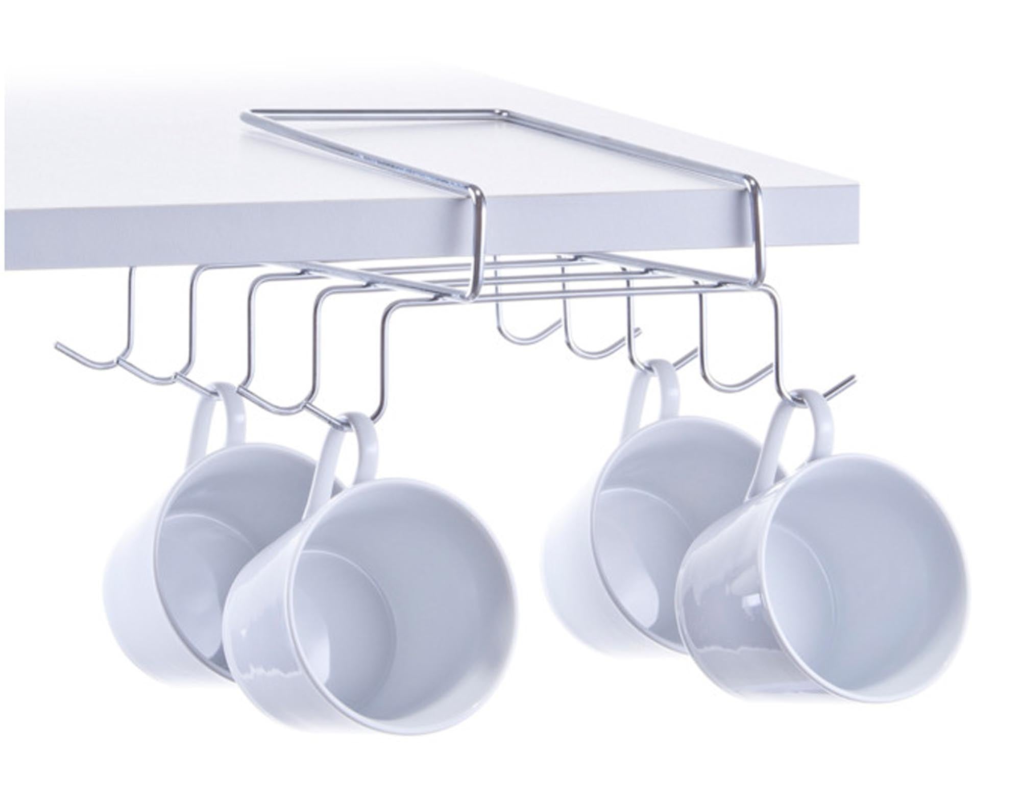 Entdecken Sie den ZELLER Tassenhalter verchromt (19x28x8 cm) – stilvoll, robust und ideal für die Aufbewahrung Ihrer Kaffeetassen und Teetassen.