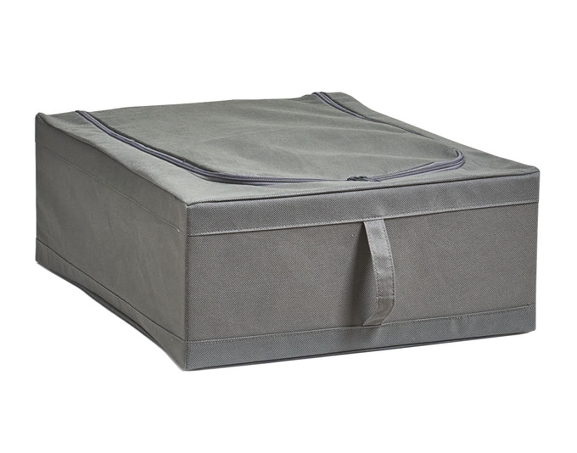 Die ZELLER Aufbewahrungsbox grau 44x55x19 cm bietet optimale Organisation für Haushalt, Büro und Hobbyraum. Stapelbar, robust und aus langlebigem Kunststoff.