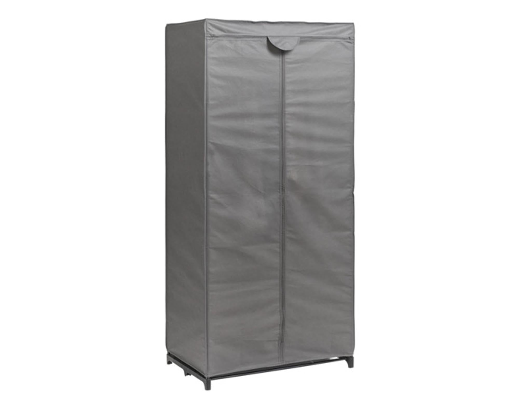 Entdecken Sie den grauen Kleiderschrank von ZELLER PRESENT (75x50x160 cm) – ideal für modernen Stauraum, hochwertige Materialien und elegantes Design.