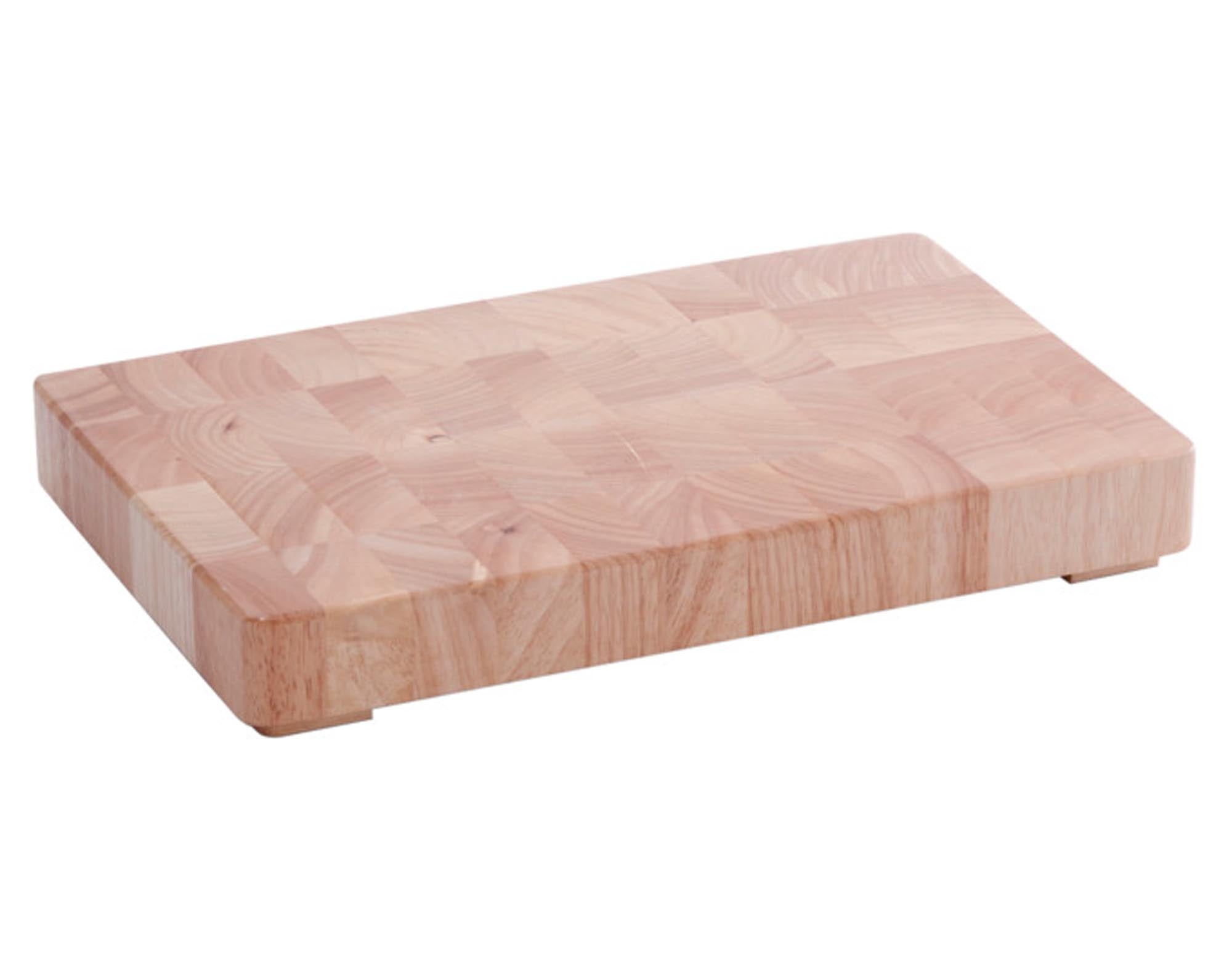 Entdecken Sie den ZELLER Hackblock Gummibaum 42x27x5.5 cm – ein hochwertiges, hygienisches Schneidbrett aus nachhaltigem Gummibaumholz, ideal für alle Küchenarbeiten.