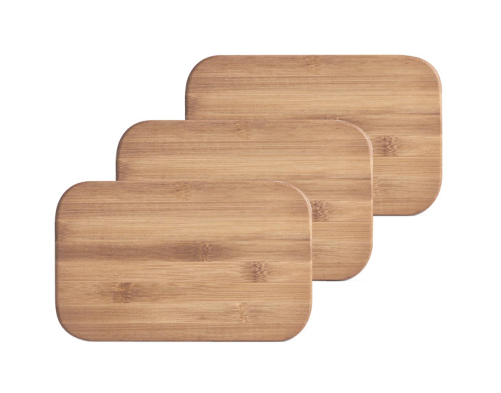 Entdecken Sie das ZELLER Schneidbrett Bamboo Set (3 Stück, 22x14 cm) – robust, antibakteriell und nachhaltig für Ihre Küche. Ideal für alle Kochliebhaber!