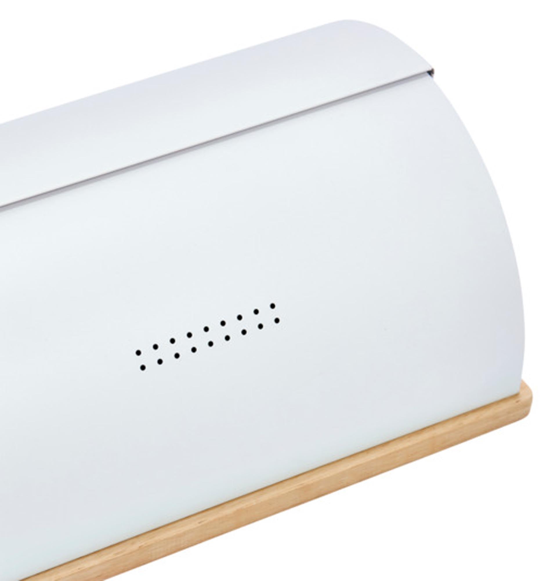 Stilvoller ZELLER PRESENT Brotkasten (39x28x16.3 cm) für frisches Brot & Gebäck. Hochwertig, funktional, platzsparend, optimale Luftzirkulation.