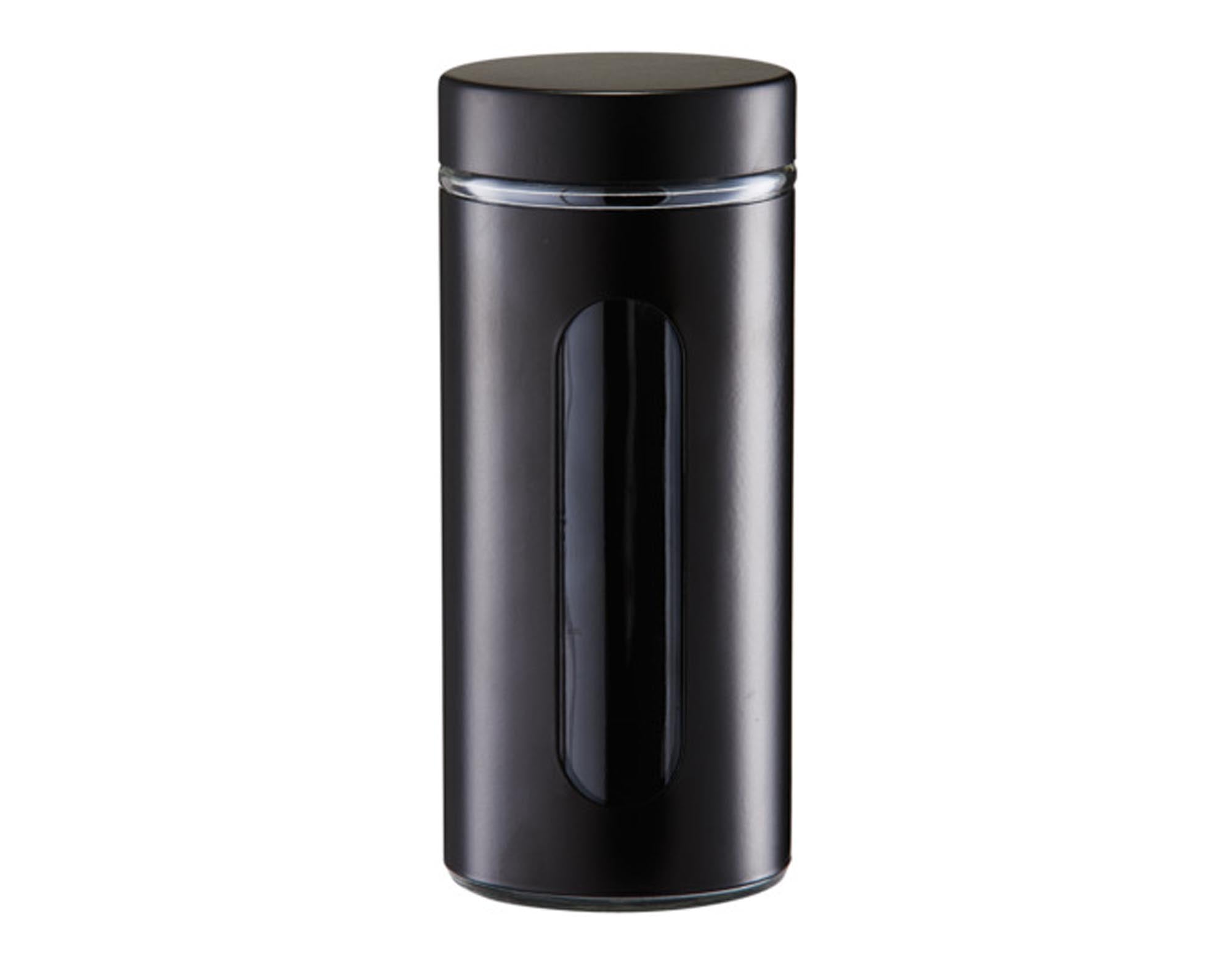 ZELLER Fensterdose schwarz 1200ml ø 10.2x23 cm in präsentiert im Onlineshop von KAQTU Design AG. Aufbewahrungsdose ist von ZELLER PRESENT