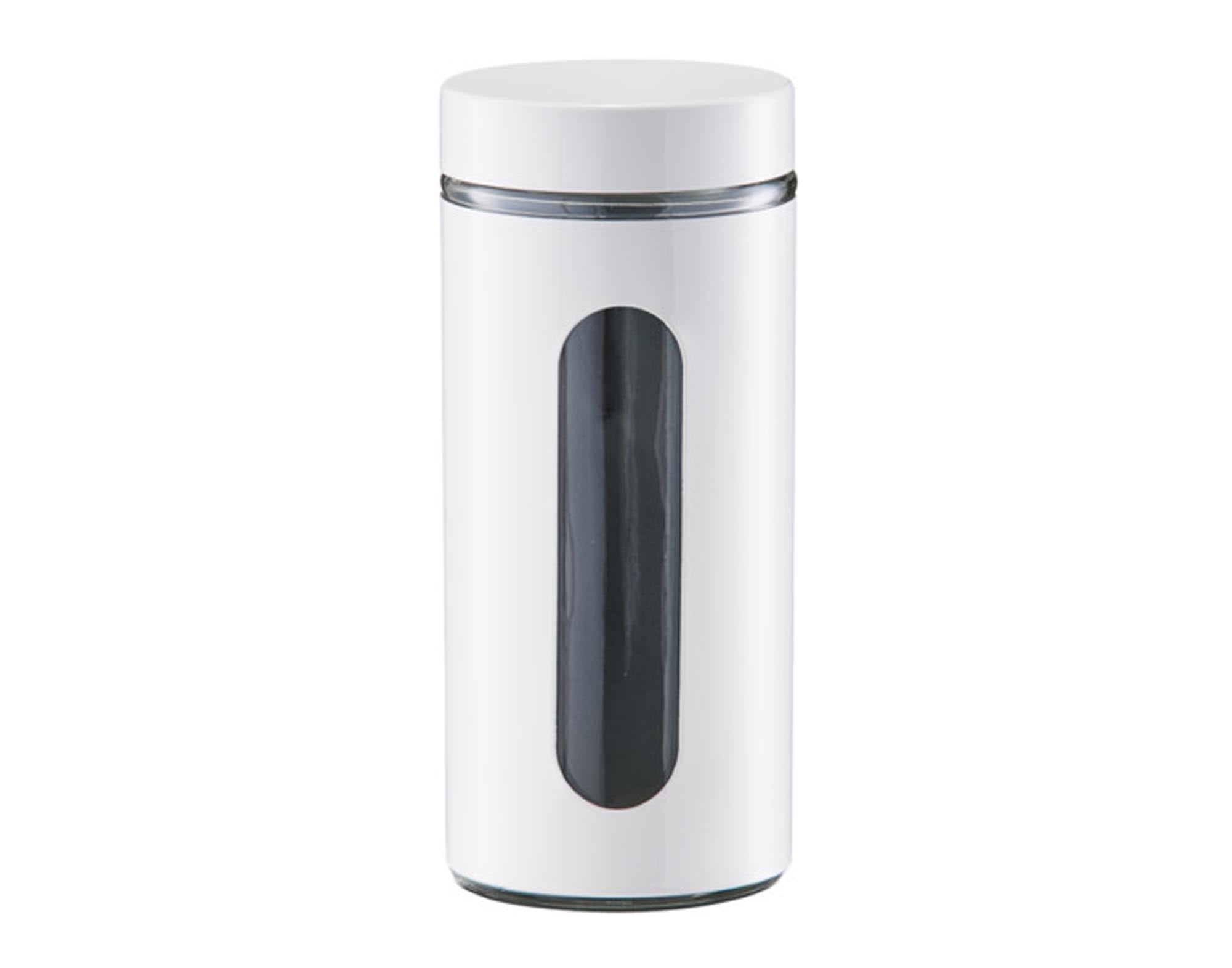 ZELLER Fensterdose weiss 1200ml ø 10.2x23 cm in präsentiert im Onlineshop von KAQTU Design AG. Aufbewahrungsdose ist von ZELLER PRESENT