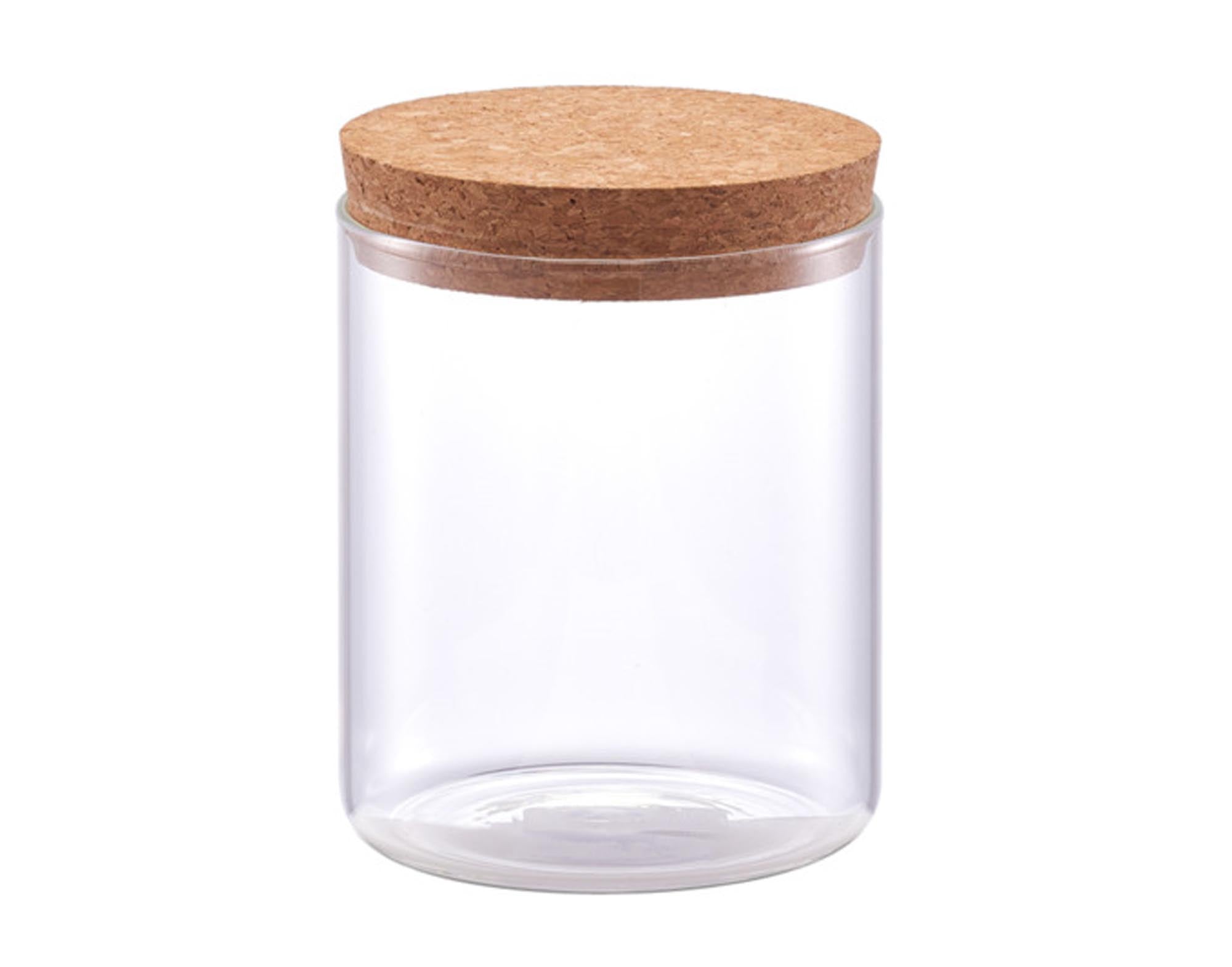Entdecken Sie die ZELLER Vorratsdose Glas mit Korkdeckel (650 ml) für stilvolle und praktische Lebensmittelaufbewahrung. Ideal für Reis, Nudeln und Gewürze.