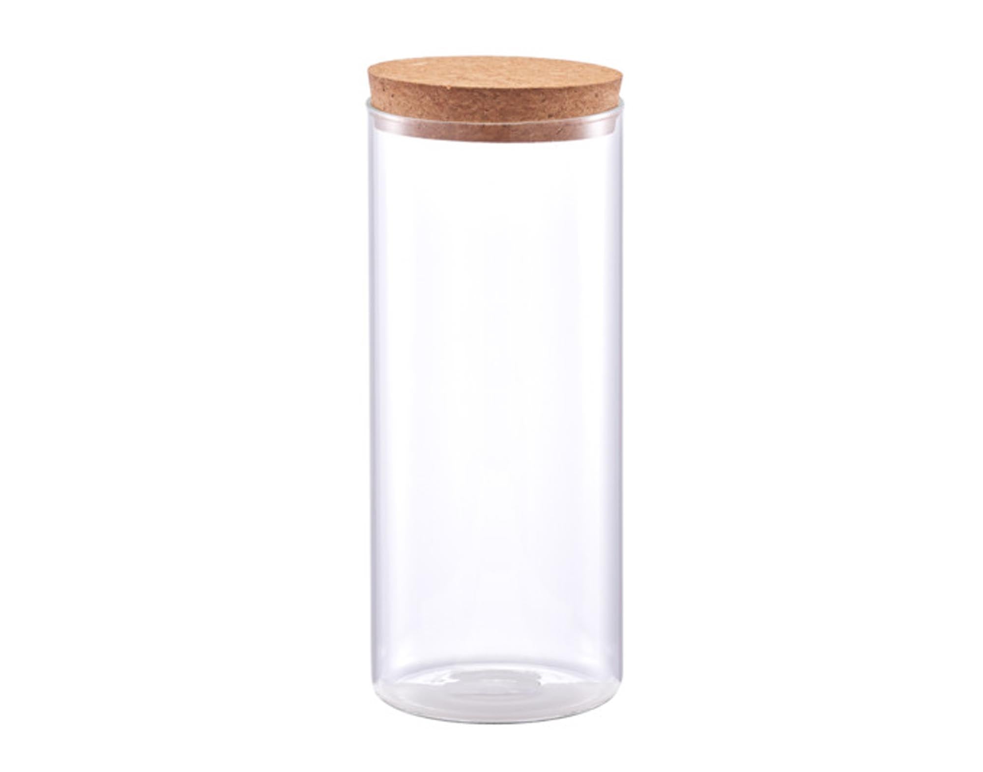 Stilvolle 650 ml Vorratsdose aus Glas mit Korkdeckel von ZELLER PRESENT. Ideal für Reis, Nudeln, Müsli und Gewürze. Nachhaltig und dekorativ.