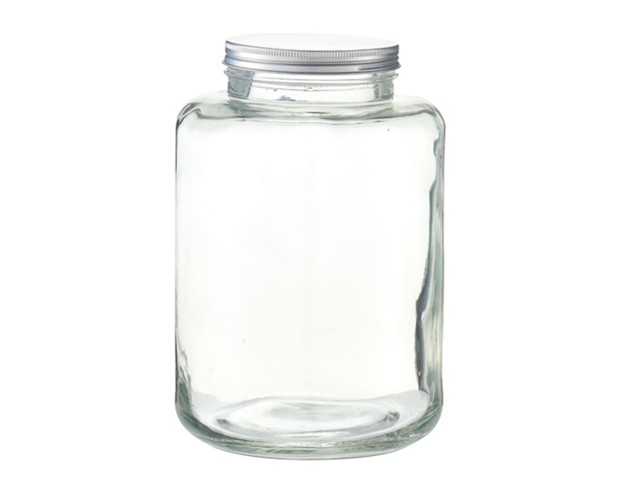 Entdecken Sie die ZELLER Vorratsdose aus Glas mit Metall-Deckel (7000 ml) – ideal für die stilvolle Aufbewahrung von Lebensmitteln. Pflegeleicht und modern!