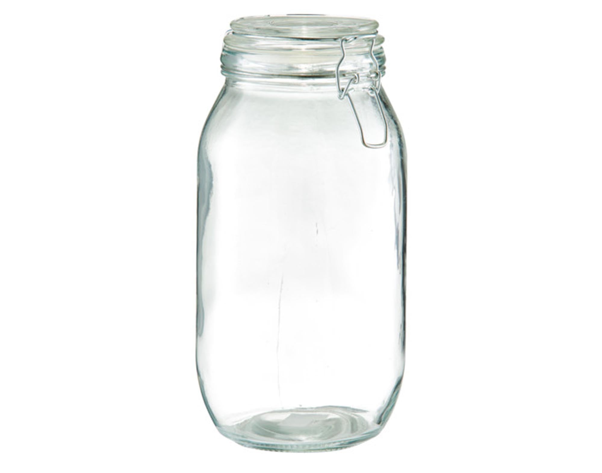 ZELLER Vorratsglas 2000 ml mit Bügelverschluss: ideal zur stilvollen Aufbewahrung von Lebensmitteln, langlebig, spülmaschinenfest und dekorativ.