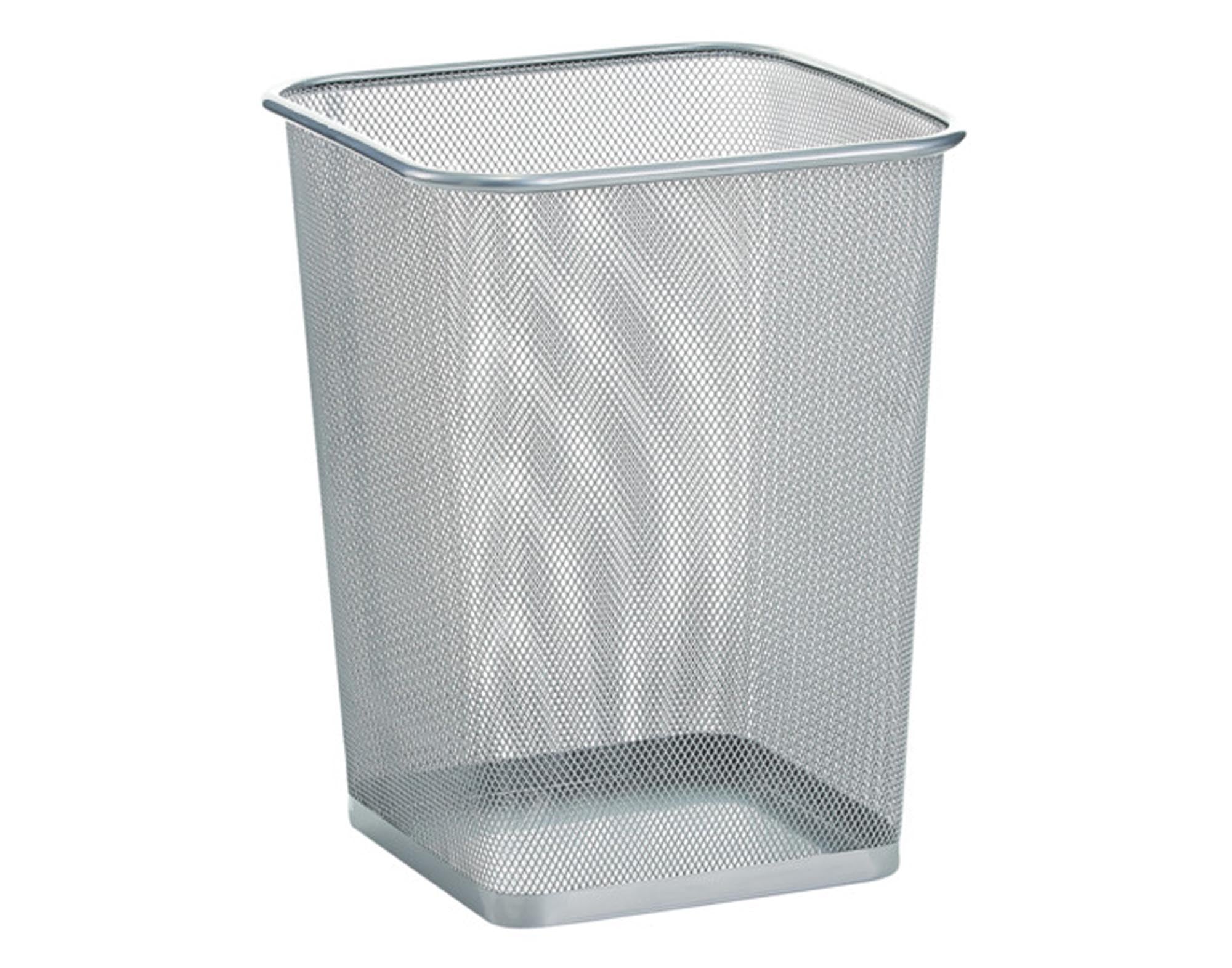 Entdecken Sie den ZELLER Papierkorb Mesh in Silber (26.8x26.8x35.5 cm) – stilvoll, robust und ideal für Büro, Wohnbereich und mehr!