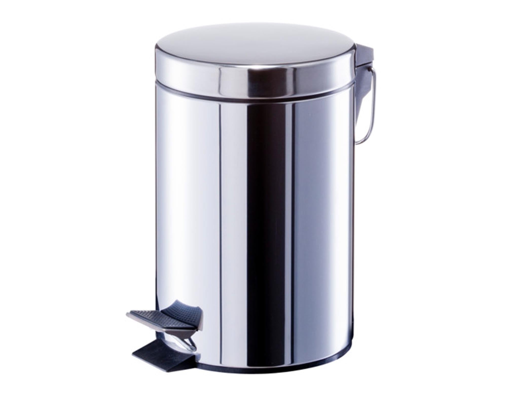 Entdecken Sie den ZELLER Treteimer Inox 3 l – ein eleganter, hygienischer Mülleimer aus rostfreiem Edelstahl für Bad, Küche und Büro.