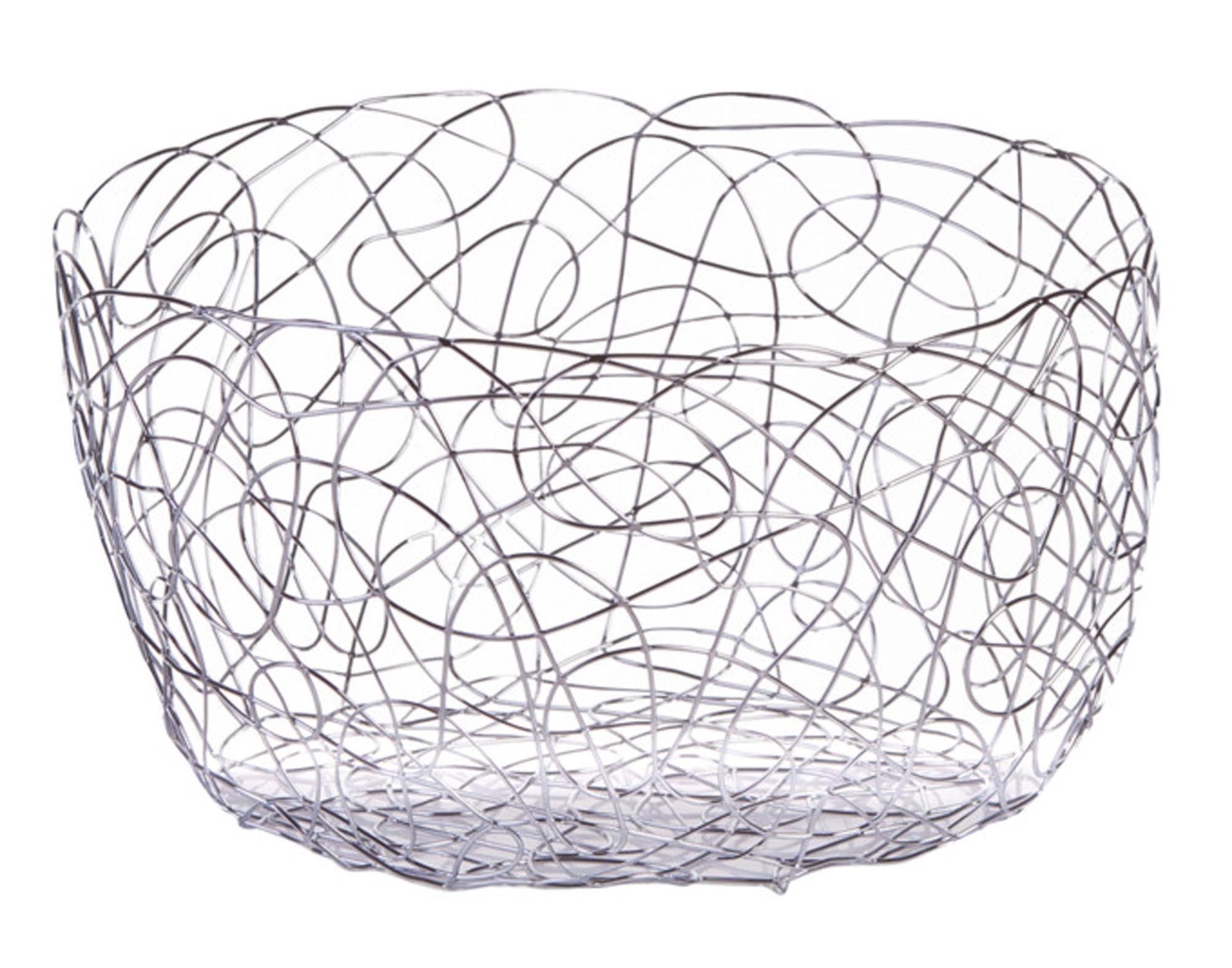 Elegante, verchromte Fruchtschale von ZELLER PRESENT: Ø 22x12 cm, langlebig, pflegeleicht, ideal für stilvolle Obstpräsentation.