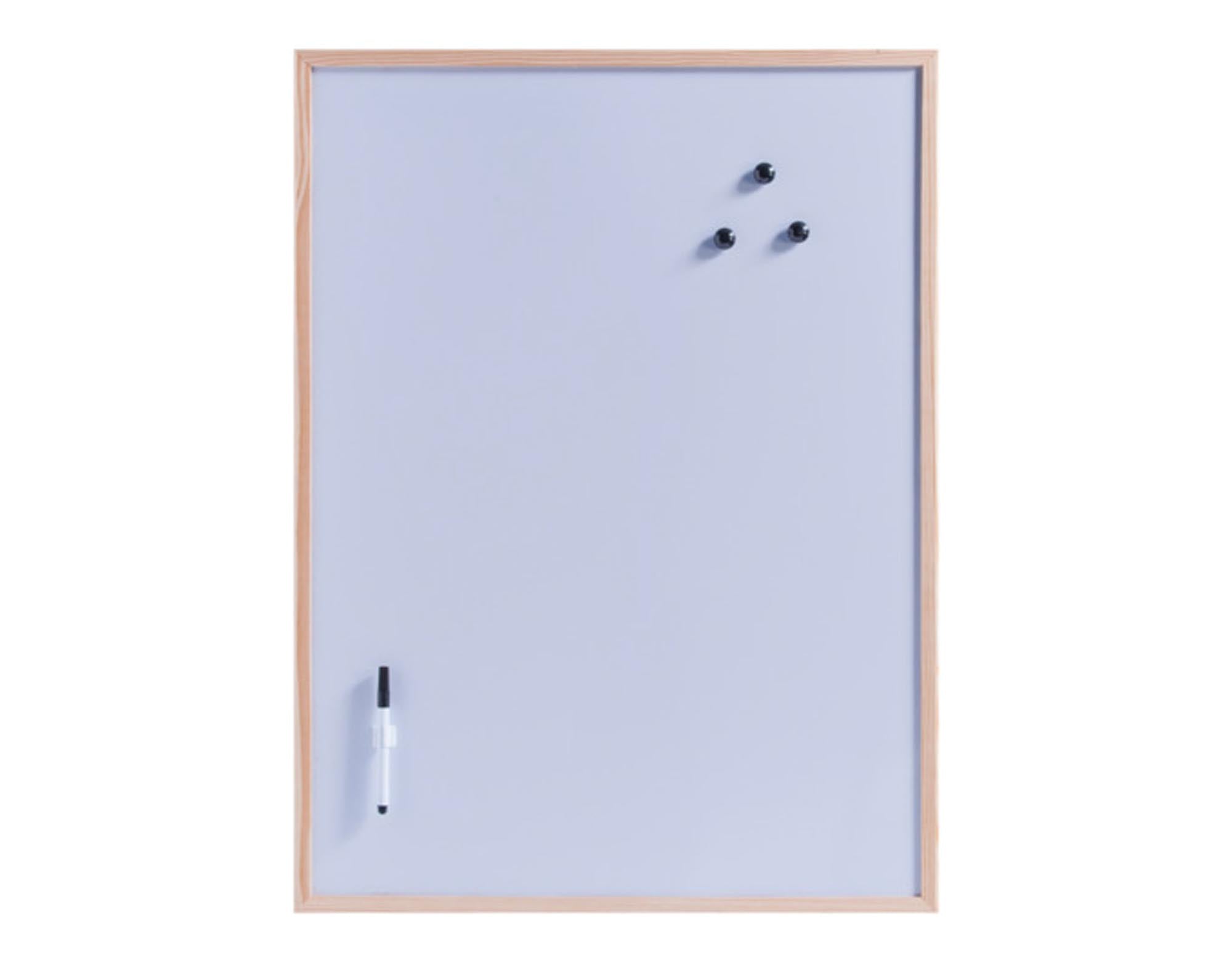 ZELLER Magnet Memobord 60x80 cm: Praktische Schreib- und Magnetwand für Büro und Zuhause. Inkl. 3 Magnete, Marker und Befestigungsmaterial. Flexibel anbringbar!