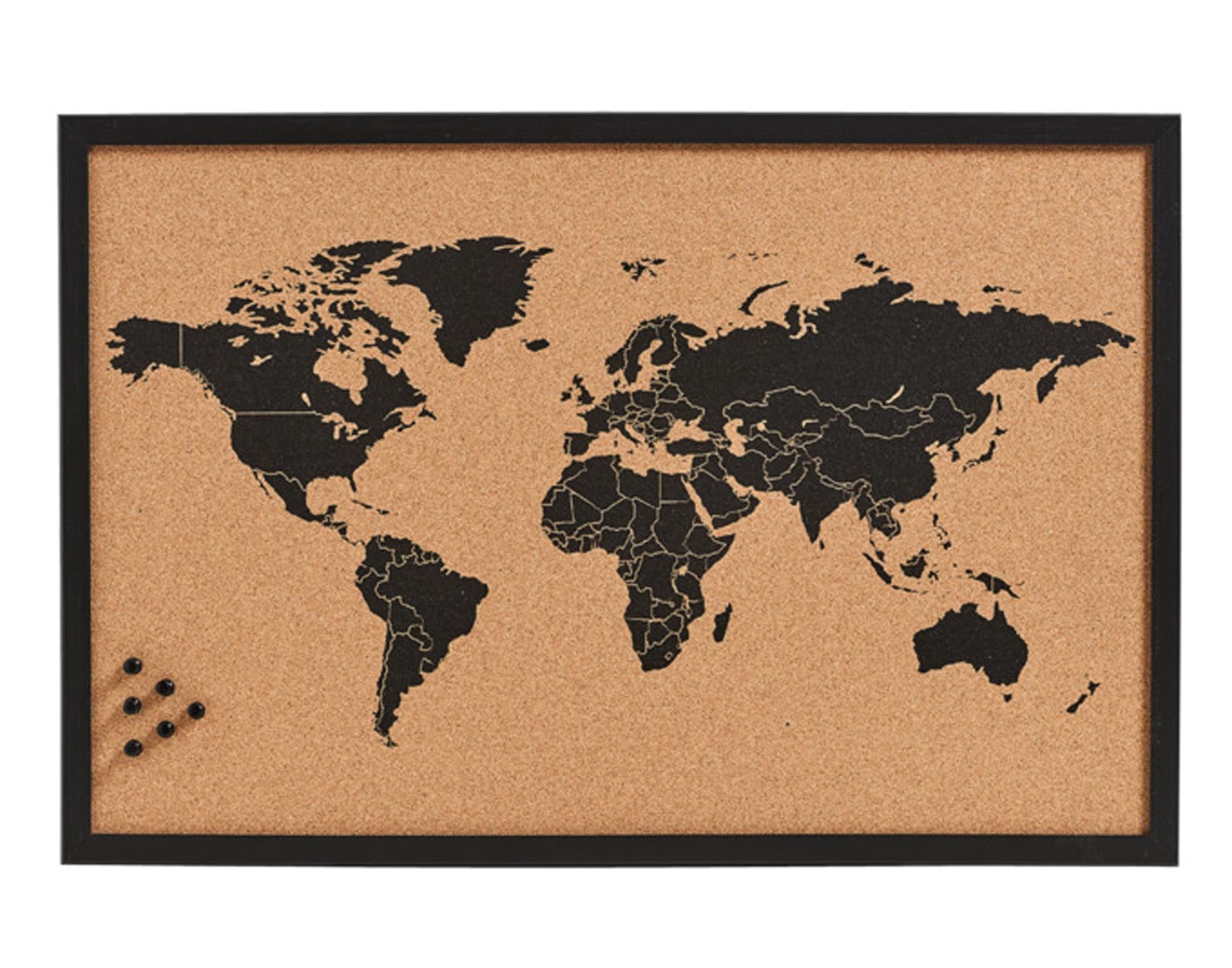 Entdecken Sie die ZELLER Pinnwand Kork World 60x40 cm – modernes Design, langlebige Korkoberfläche und praktische Pinnadeln für Ihr Büro oder Zuhause.