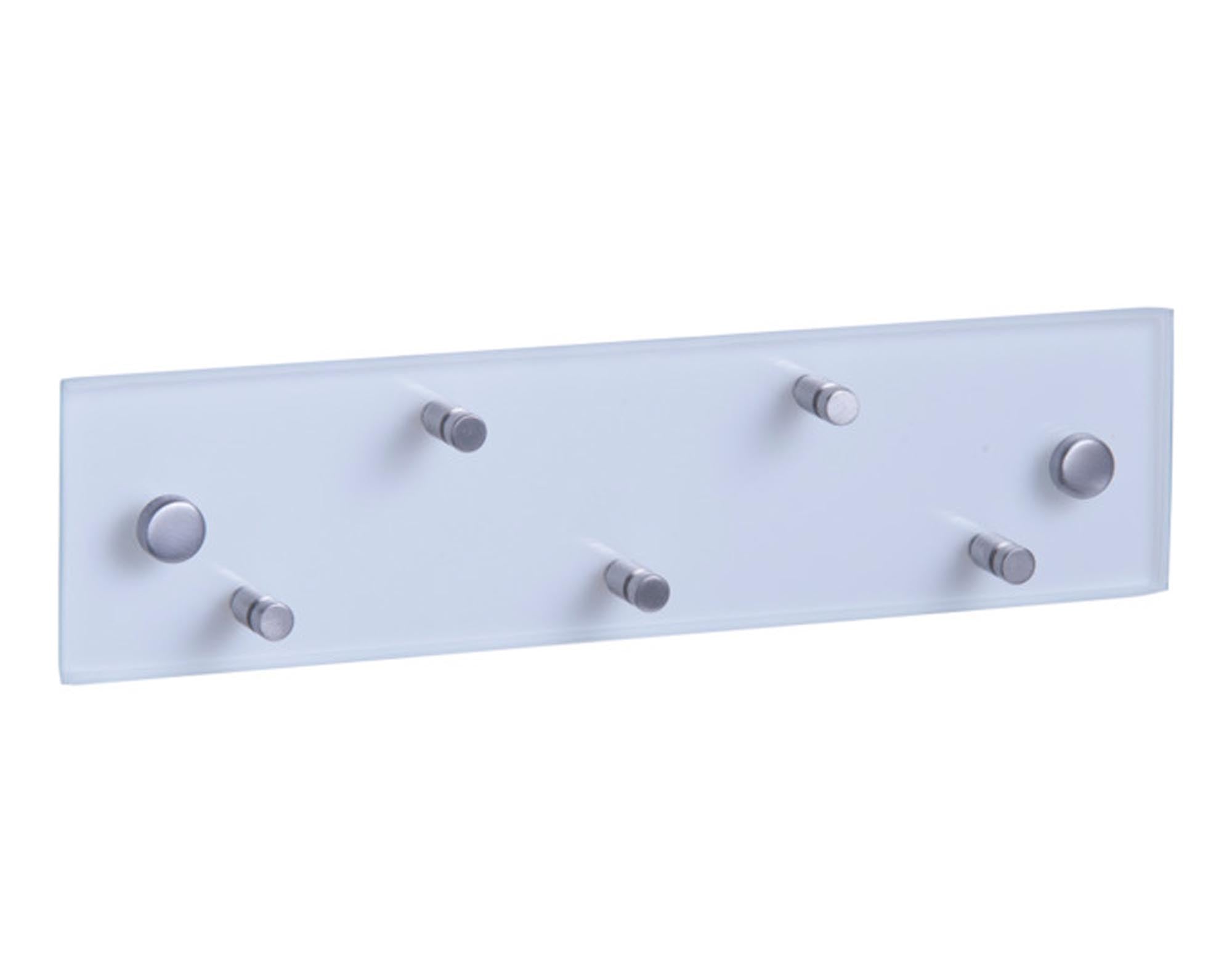 Entdecken Sie das ZELLER Schlüsselbord Glas Inox (30x3x7.5 cm) – stilvolle Aufbewahrung für Schlüssel, aus hochwertigem Edelstahl und Glas.