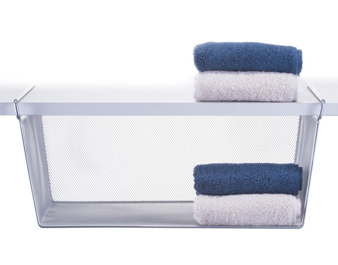 ZELLER Schrankkorb Mesh Metall silber 42.5x26x19 cm in präsentiert im Onlineshop von KAQTU Design AG. Haushaltshilfen ist von ZELLER PRESENT