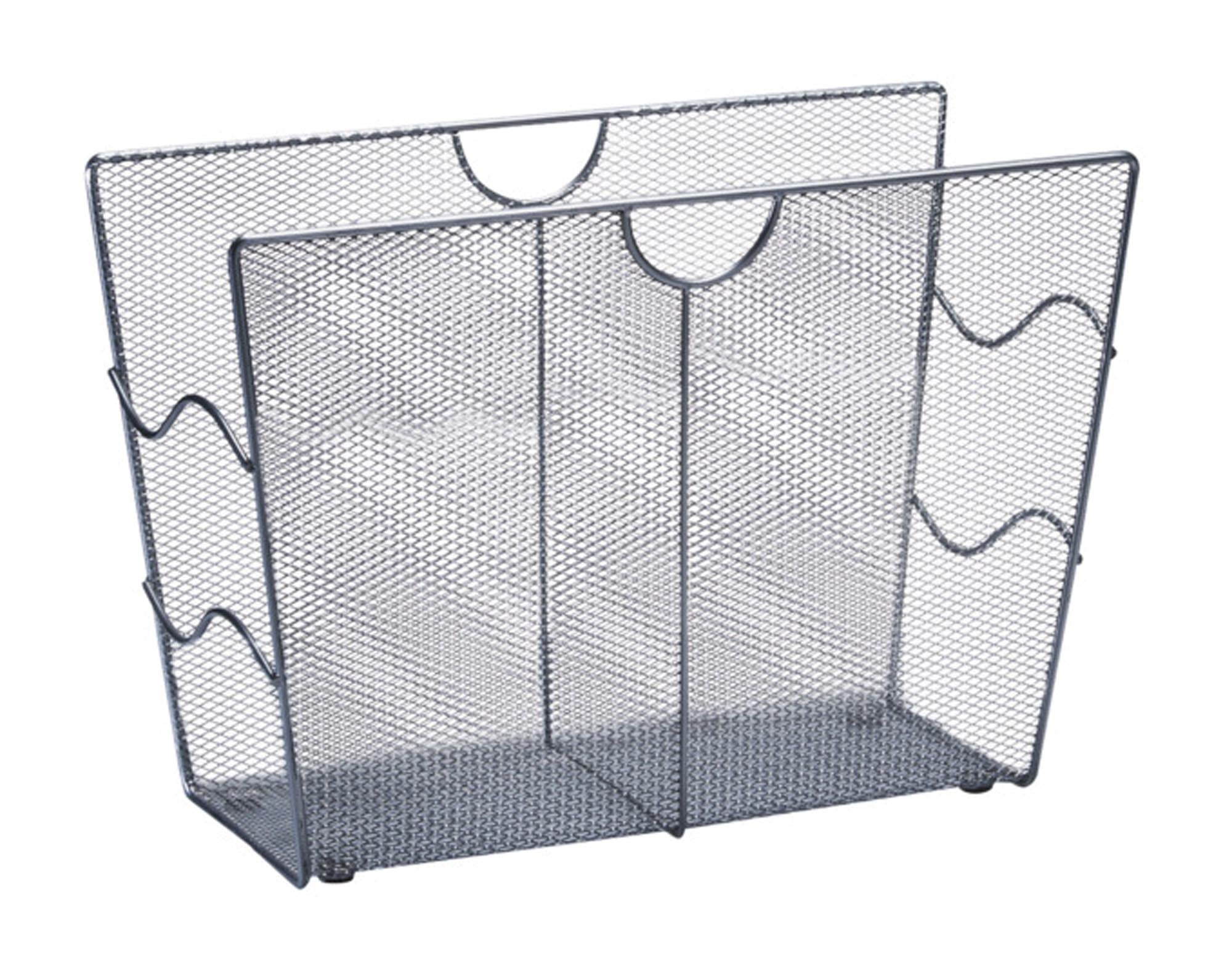 Entdecken Sie den ZELLER Zeitungsständer Mesh Metall in Silber (39x17,5x27 cm) – stilvoll, funktional und ideal für Ordnung in Ihrem Wohn- oder Arbeitsbereich.
