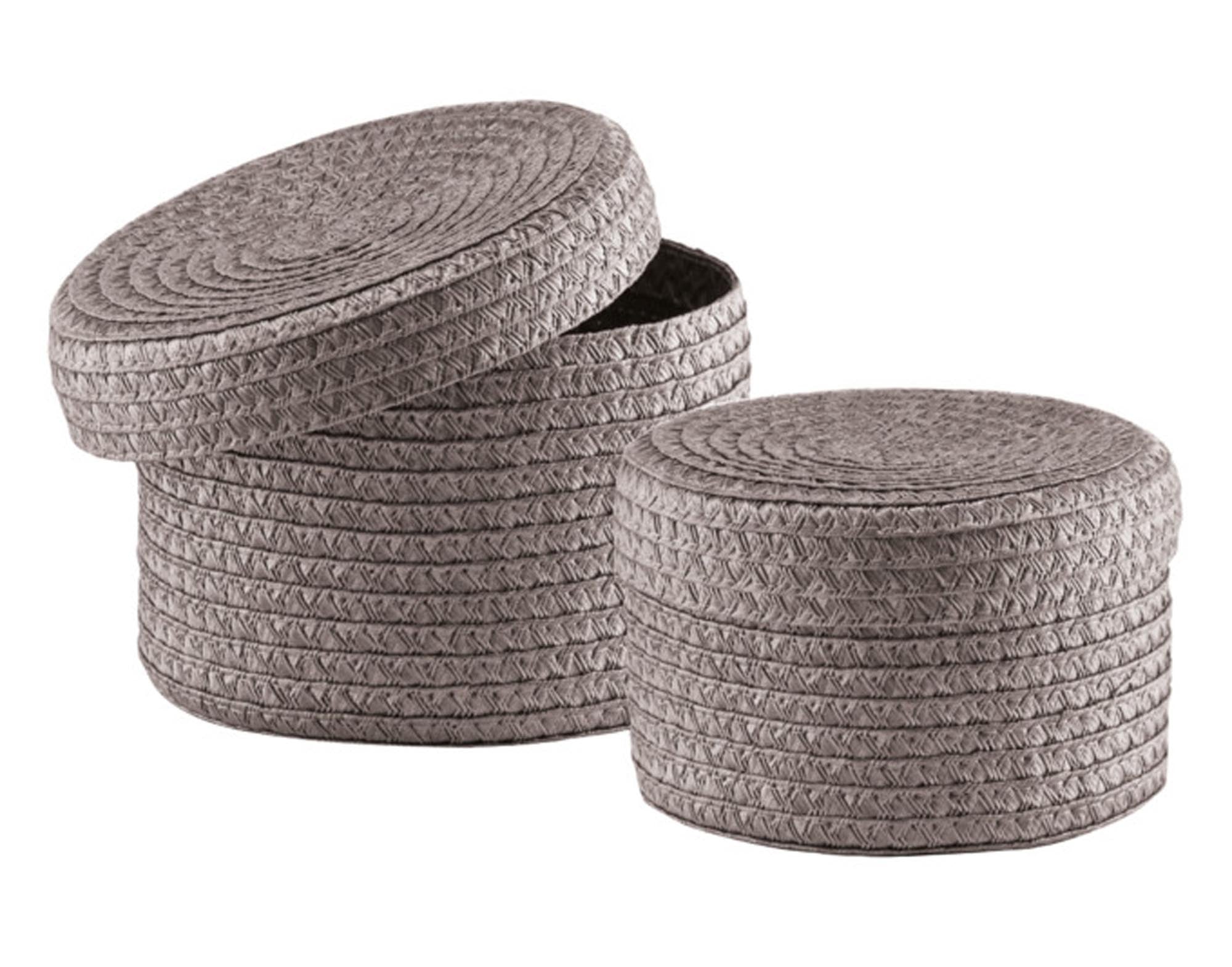 Stilvolles Korb-Set von ZELLER PRESENT: 2 Grössen, langlebig, zeitloses Design, ideal für Ordnung und Dekoration in jedem Raum.