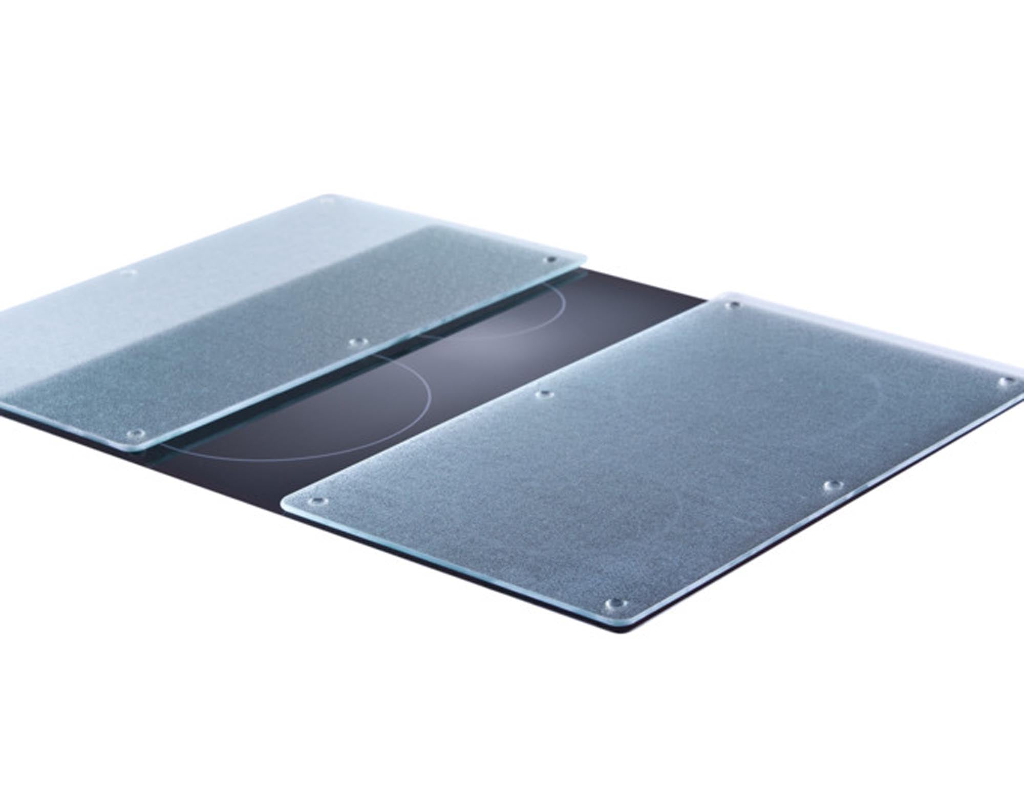 Entdecken Sie die ZELLER Herdabdeckplatte aus Glas (2 Stück, 30x52 cm) – hitzebeständig, leicht zu reinigen und ideal zum Schutz Ihres Herdes.