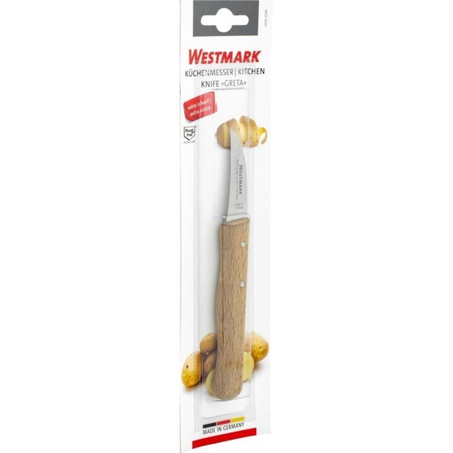 Couteau d'office Greta, lame courbée