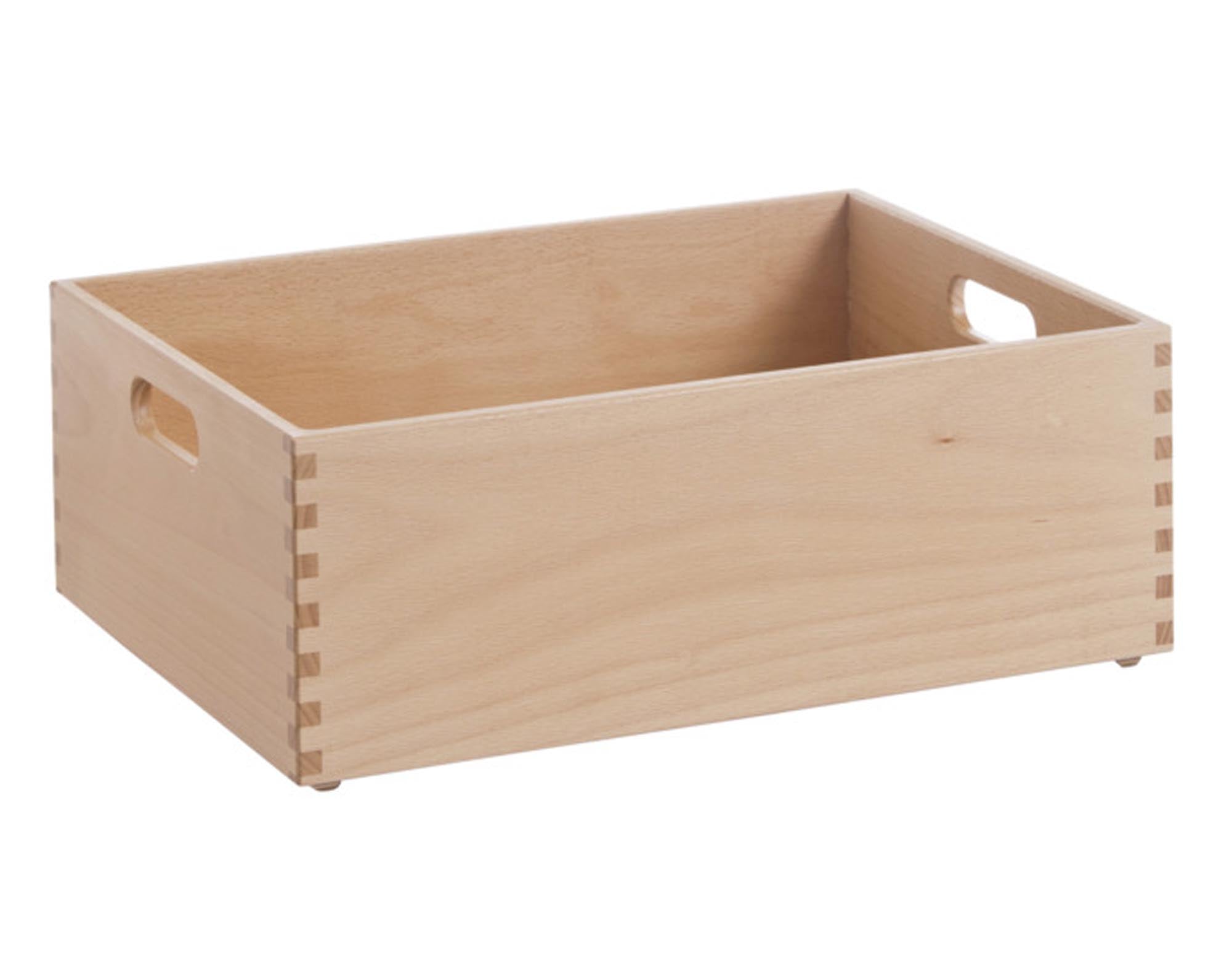 Entdecken Sie die ZELLER Allzweckkiste aus lackiertem Buchenholz (40x30x15 cm) – ideal für Ordnung im Haushalt, Büro und Hobbyraum.