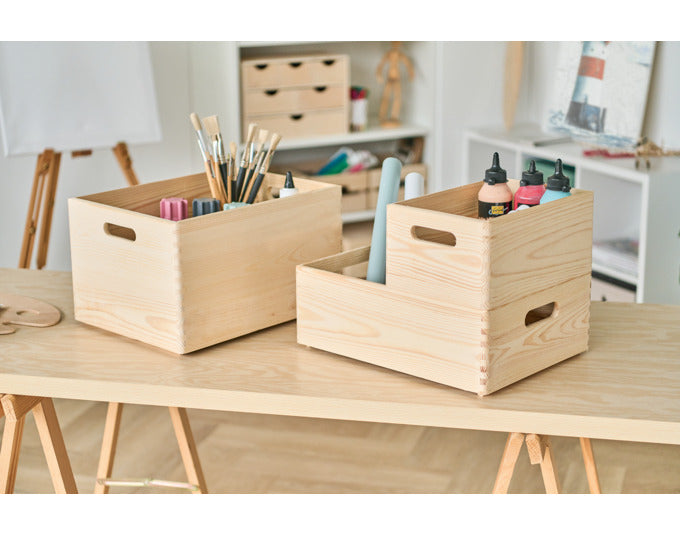 Praktische Allzweckkiste aus Kiefernholz (30x20x15 cm) von ZELLER PRESENT: robust, vielseitig, stilvoll für jeden Raum.