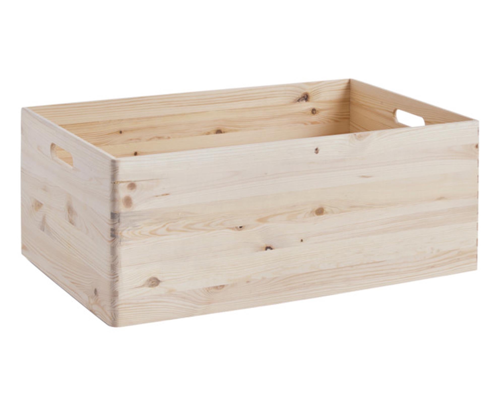 Entdecken Sie die ZELLER Allzweckkiste mit Deckel aus Kiefernholz (40x30x14 cm) – ideal zur Aufbewahrung und Organisation in jedem Raum.