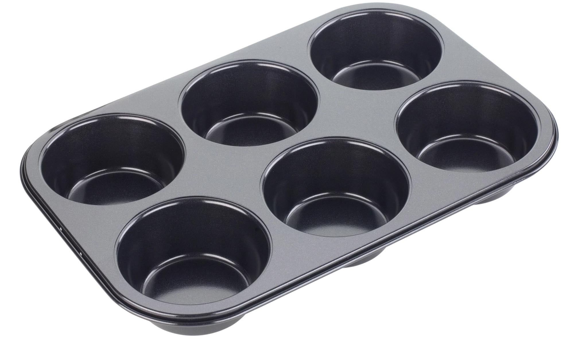 Tala 6er Jumbo Muffin Backform: 32x22x4cm, antihaftbeschichtet, für gleichmässiges Backen und mühelose Reinigung. Perfekt für grosse Muffins!