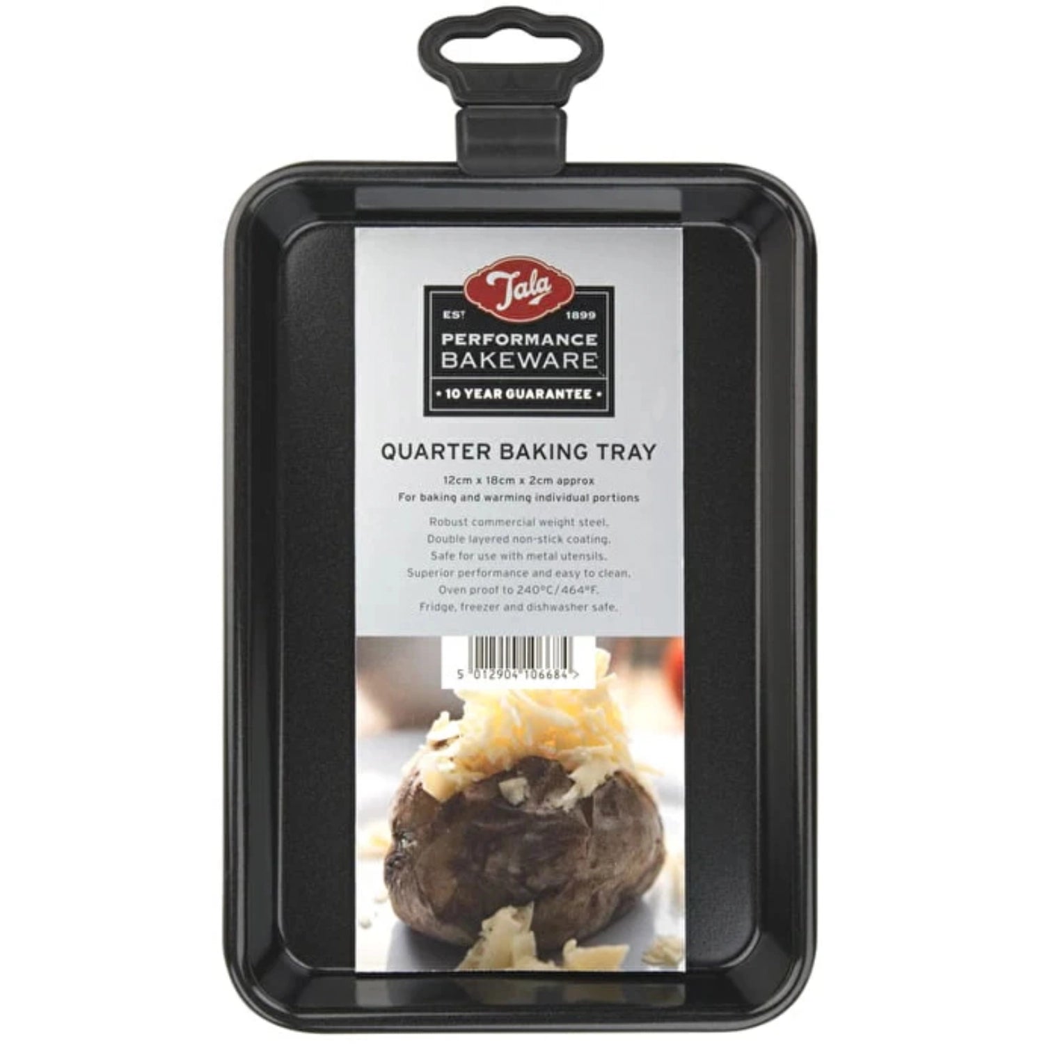 Tala Backblech (12x18x2cm) aus hochwertigem Stahl mit Antihaftbeschichtung. Perfekt für kleine Kuchen, Plätzchen und mehr – für müheloses Backen!