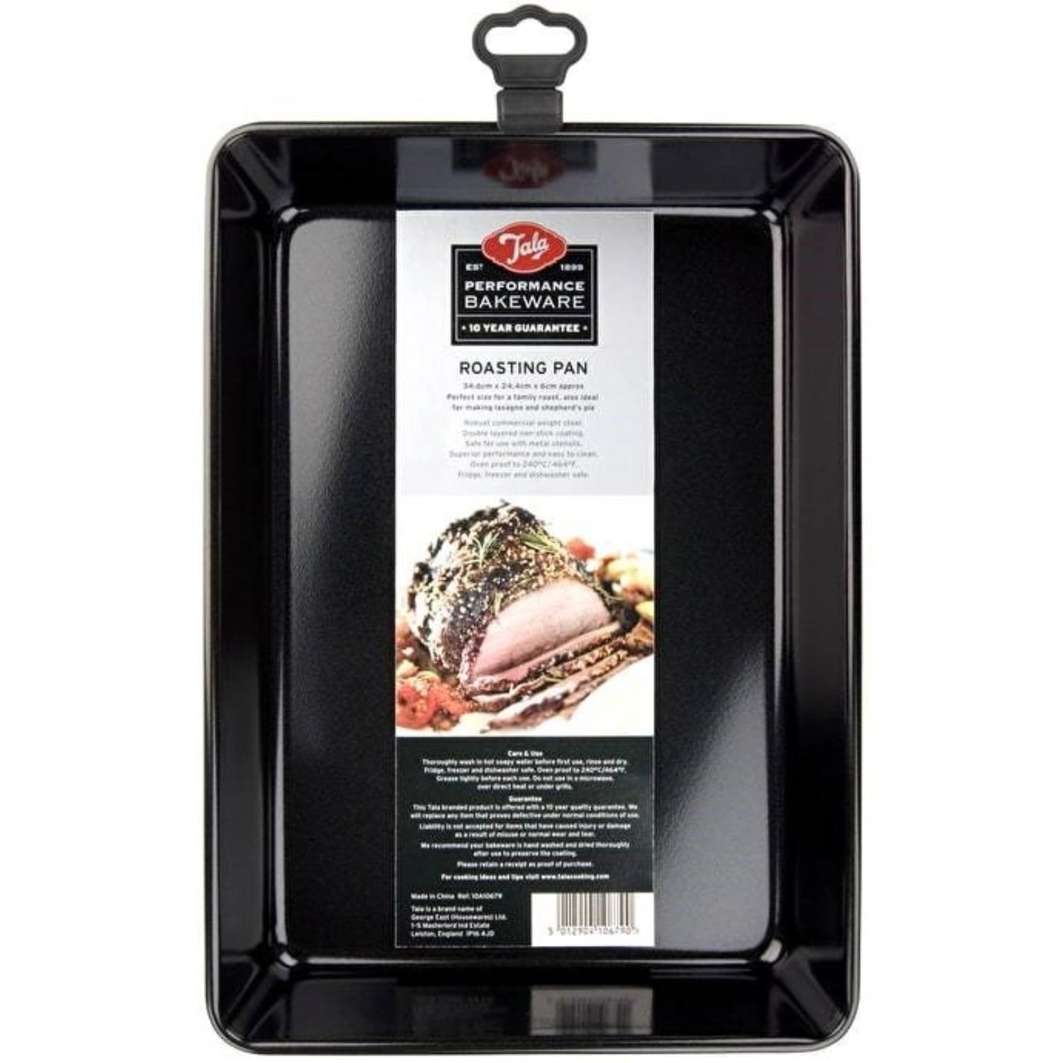 Hochwertige Brat- und Auflaufform von Tala, 34.6x24.4x6cm, ideal für köstliche Aufläufe und Braten, mit effektiver Antihaftbeschichtung für müheloses Kochen.