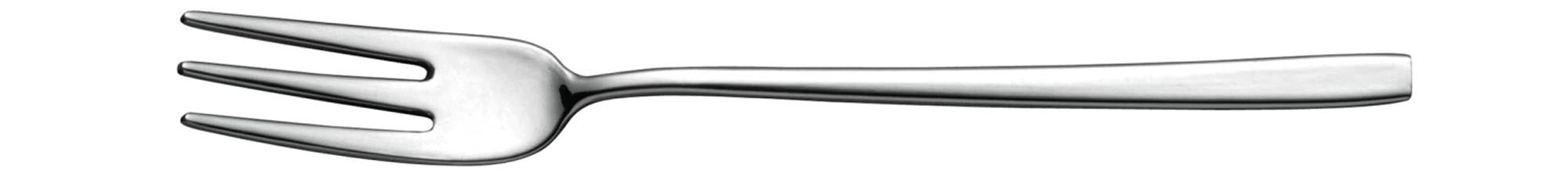 Elegante Mini Appetizer Gabel aus 18/10 Edelstahl, 11,5 cm, ideal für Canapés. Stilvoll, langlebig, korrosionsbeständig.