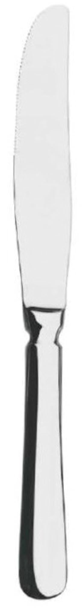 Elegantes Baguette Tafelmesser aus 18/10 Edelstahl, 2.5mm dick, ergonomisch, pflegeleicht, ideal für Brotliebhaber.