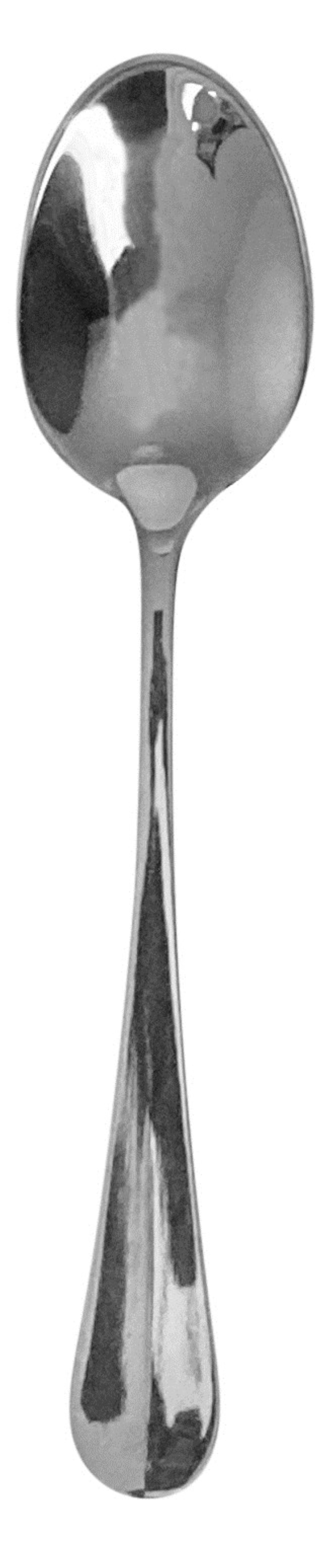 Baguette Dessertlöffel 2.5mm von Abert: Elegantes Besteck aus 18/10 Edelstahl, spülmaschinenfest, ideal für stilvolle Tischdekoration.