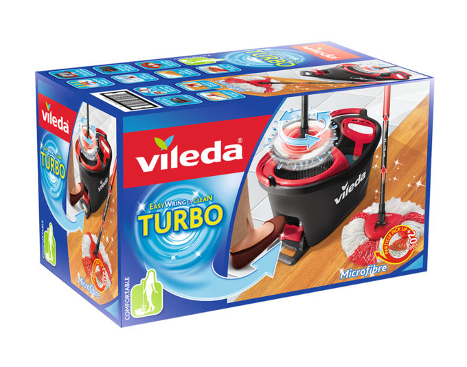 VILEDA Mop Set Easy Wring & Clean Turbo in präsentiert im Onlineshop von KAQTU Design AG. Haushaltshilfen ist von VILEDA