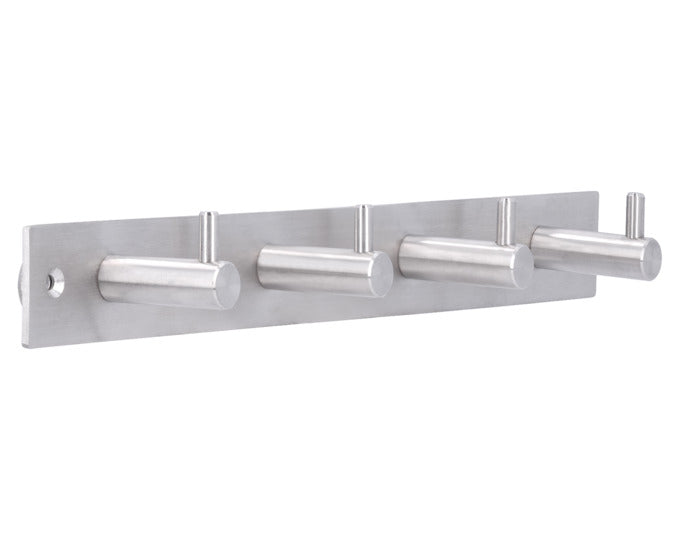 SIRO Garderobenleiste mit 4 Haken 322 mm Edelstahl in präsentiert im Onlineshop von KAQTU Design AG. Garderobe ist von SIRO
