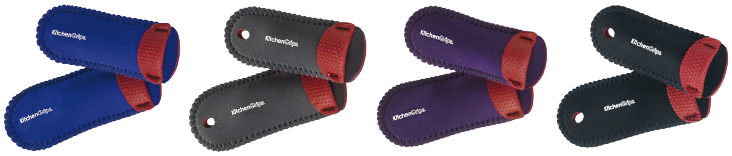 Fingerschutz Deluxe in Rot, 2 Stück, 16 cm, von Cuisipro. Hochwertiger Schutz für die Hände beim Kochen, stilvolles Design in Schwarz.