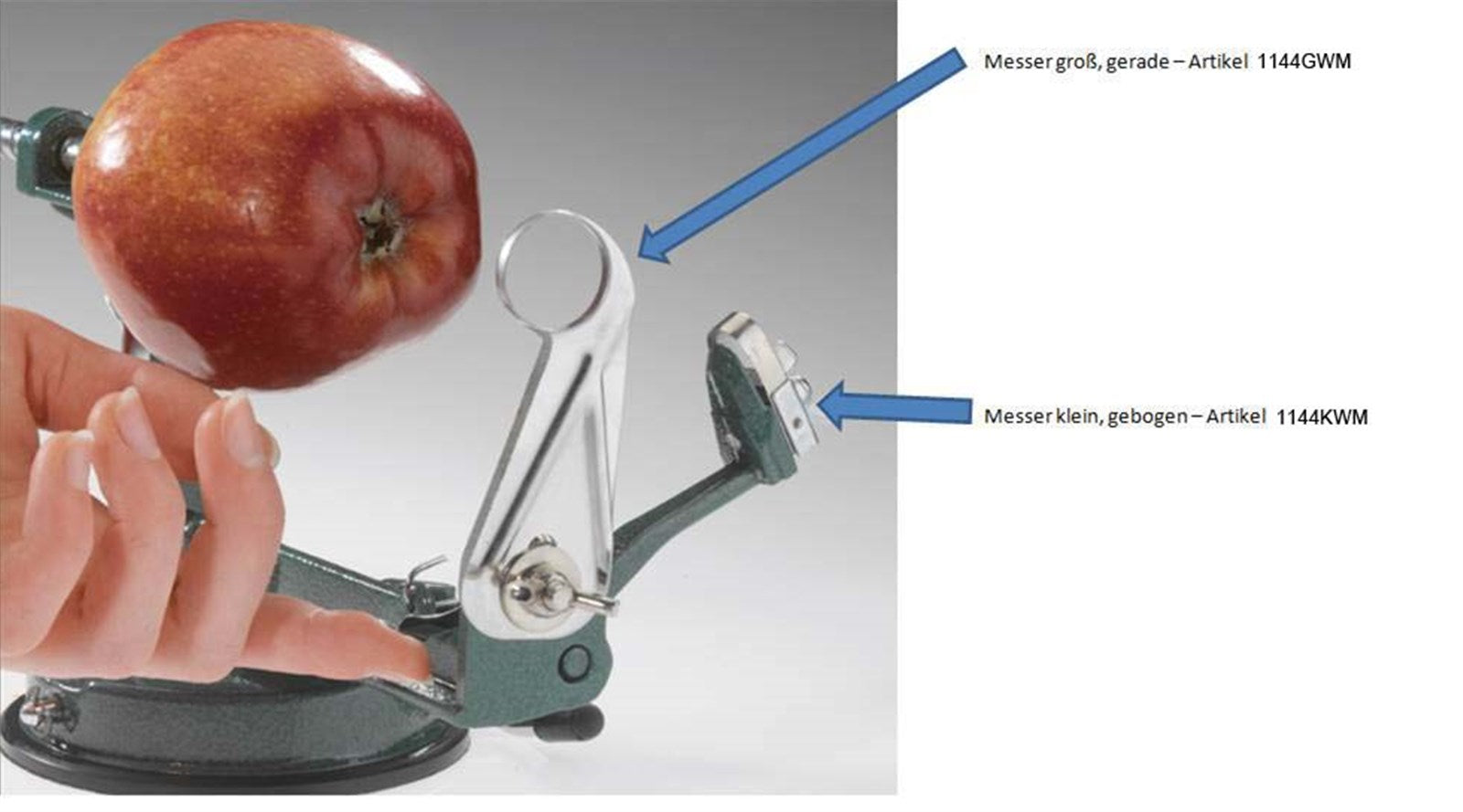 Ovales Ersatzmesser für 1144WM von Westmark, gross, langlebig und präzise, perfekt für vielseitige Schneidarbeiten.