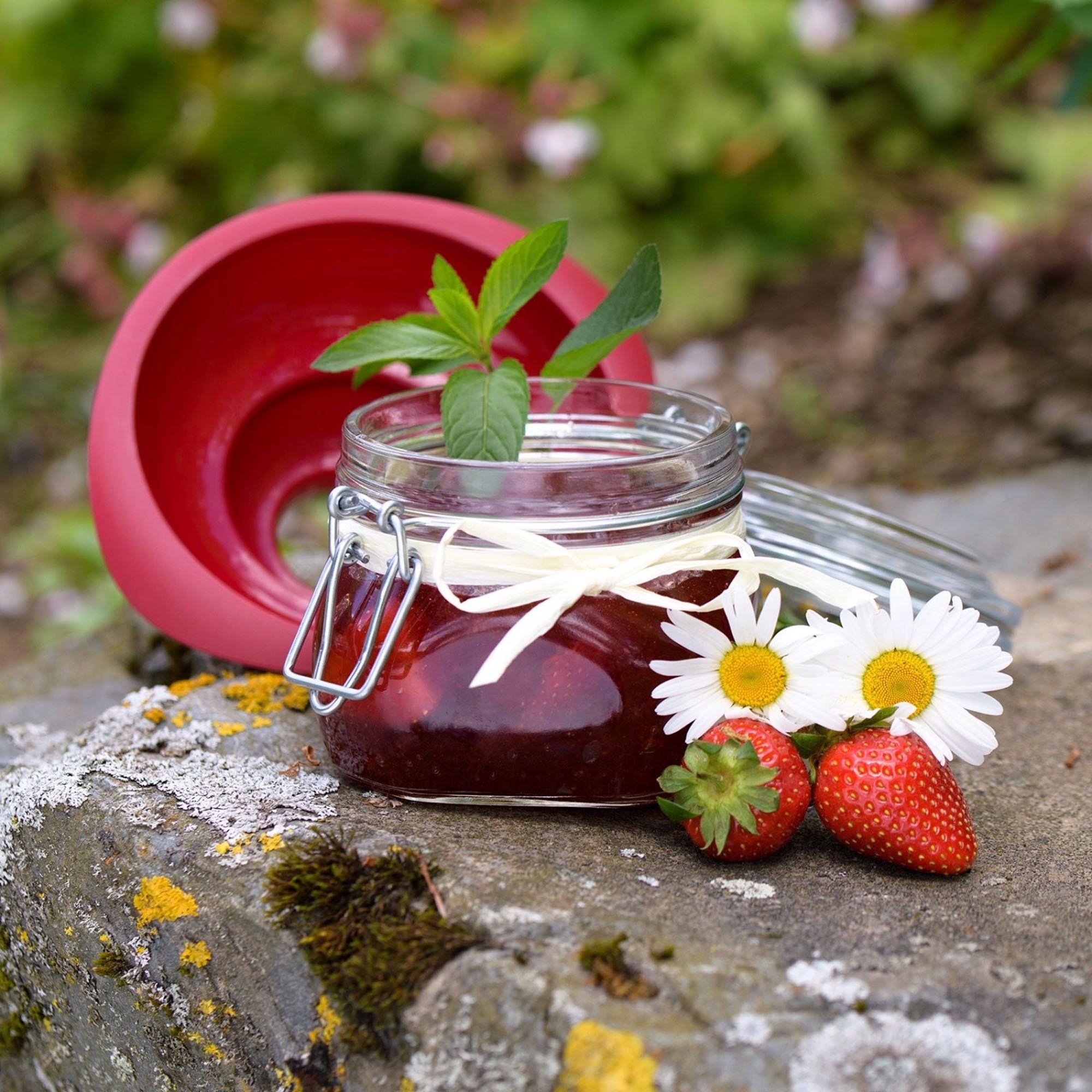 Praktisches 2-teiliges Einmachtrichter-Set von Westmark, ideal für sauberes Abfüllen, mit zwei Grössen für vielseitige Anwendungen.