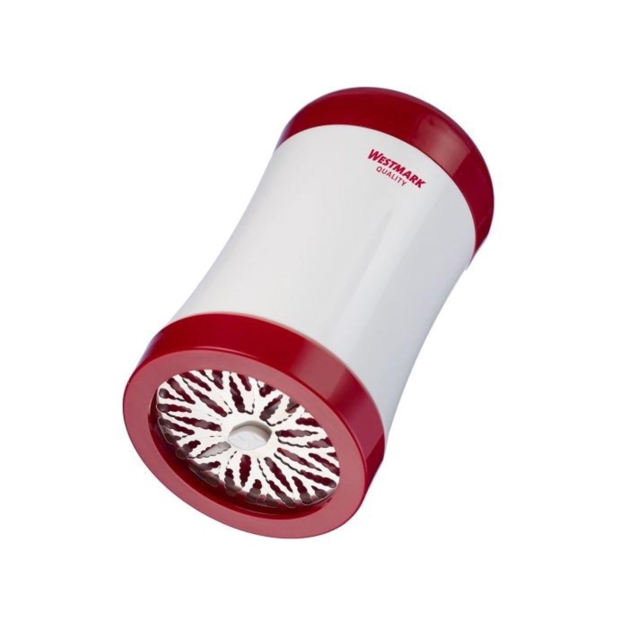 Entdecken Sie den Westmark Kräuterschneider: Ergonomisch, mit scharfen Edelstahlmessern für präzises Zerkleinern von Kräutern und Gewürzen. Ideal für Hobbyköche!