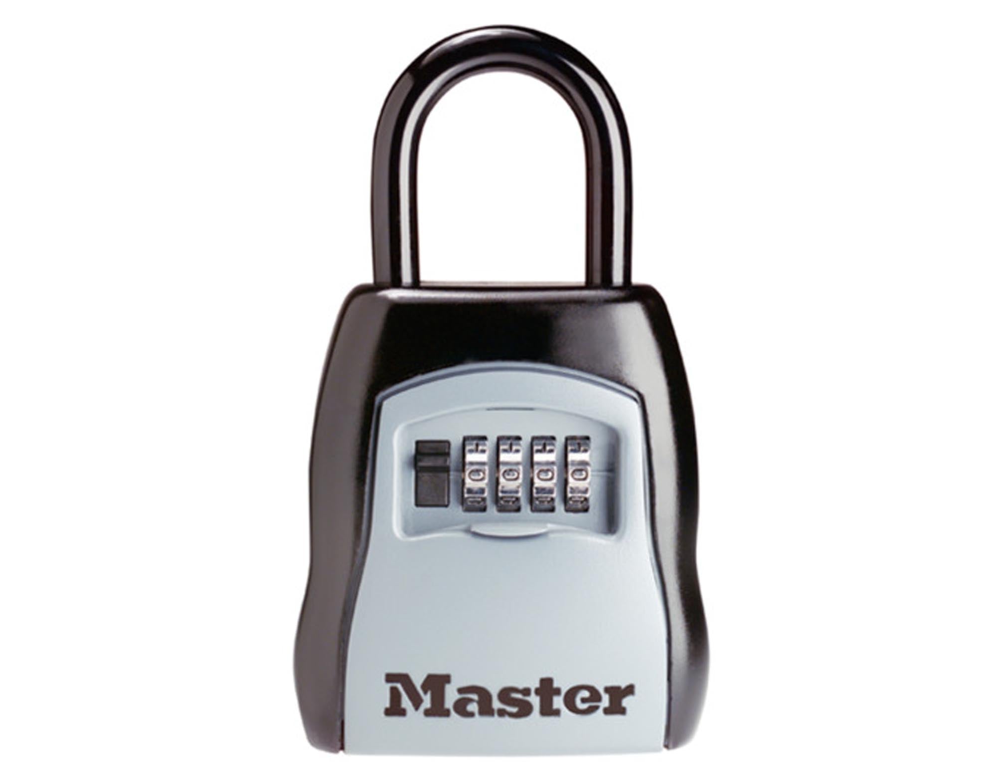 Sicherer MASTER LOCK Schlüsselsafe 102x90x40 mm: Robuste Bauweise, wetterfest, einfach zu bedienen, ideal für Schlüsselaufbewahrung.