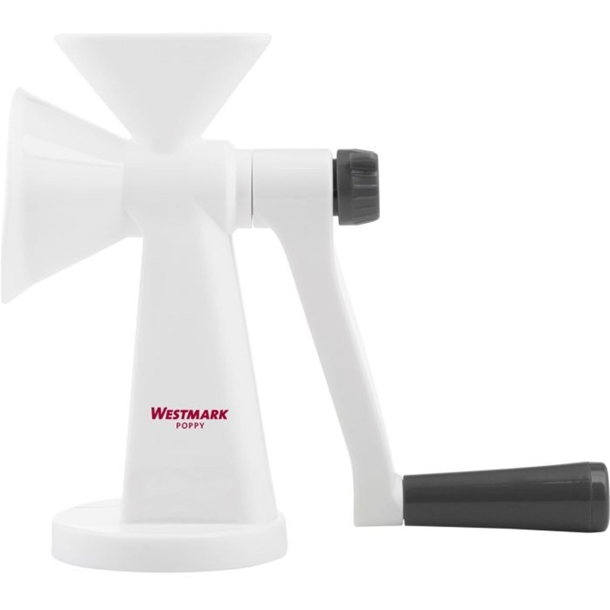 Die Mohnmühle Poppy von Westmark, 20x8x17cm, ist ideal zum Mahlen von Mohn und Gewürzen, robust und einfach zu bedienen.