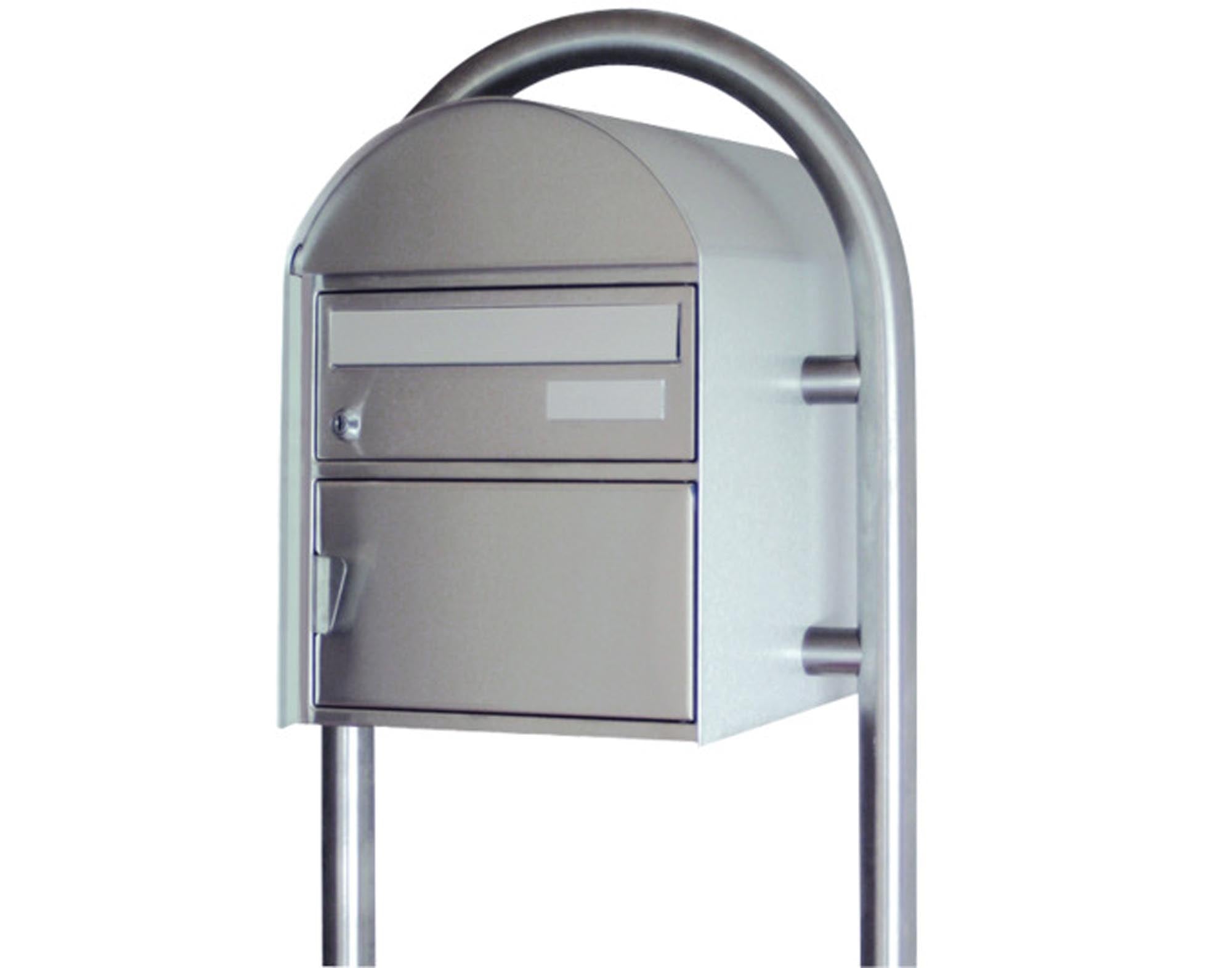 HUBER AG Briefkasten Airolo aus Chromstahl: modern, langlebig, wetterfest. Ideal für Ihr Zuhause, mit sicherem Schloss und einfacher Montage.